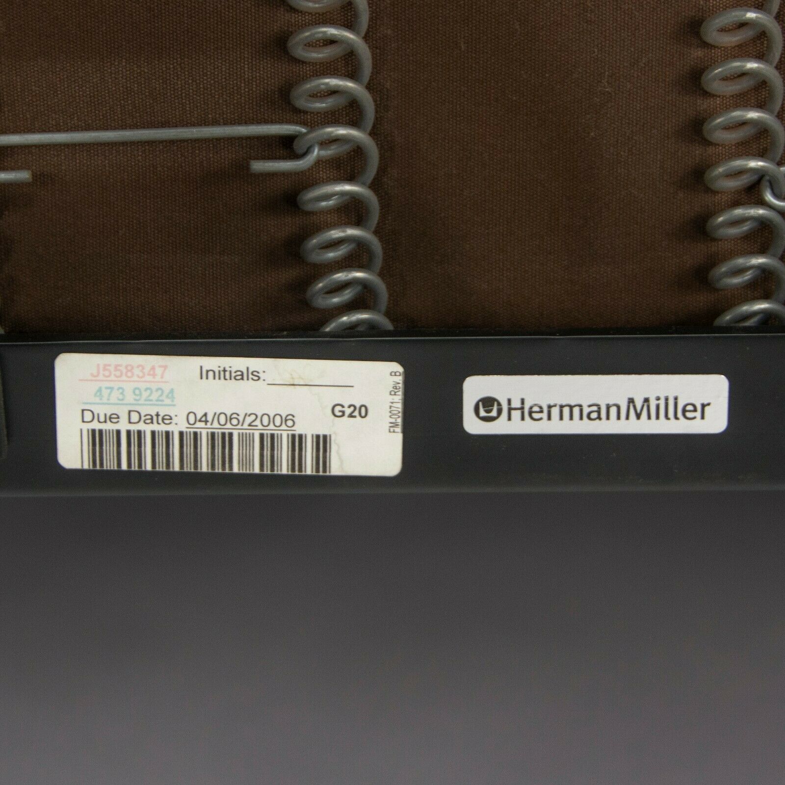 2006 Herman Miller Ray and Charles Eames Sofa Compact Purple Fabric Upholstery