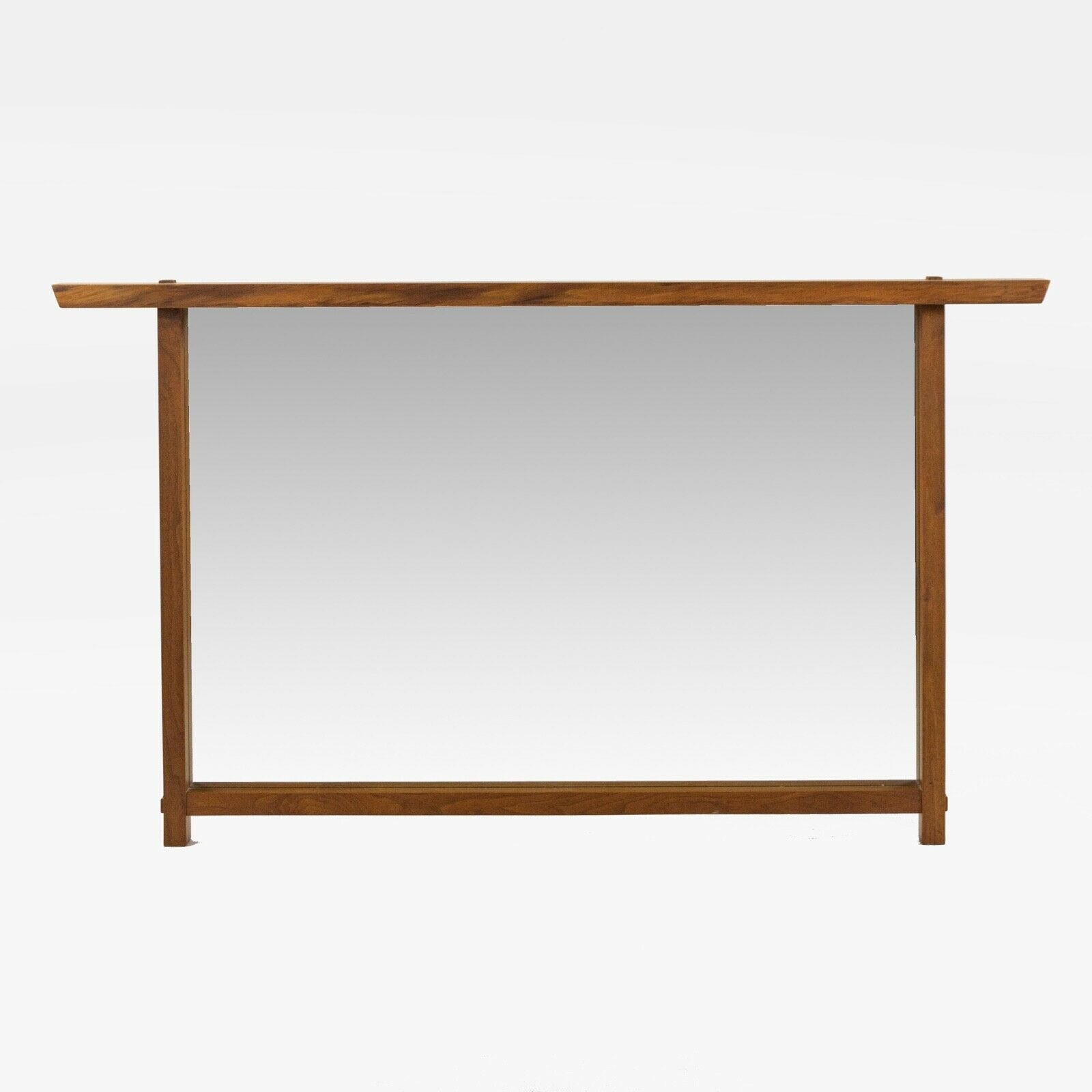 SOLD 1993 Mira Nakashima George Nakashima Studios Hanging Black Walnut Wall Mirror