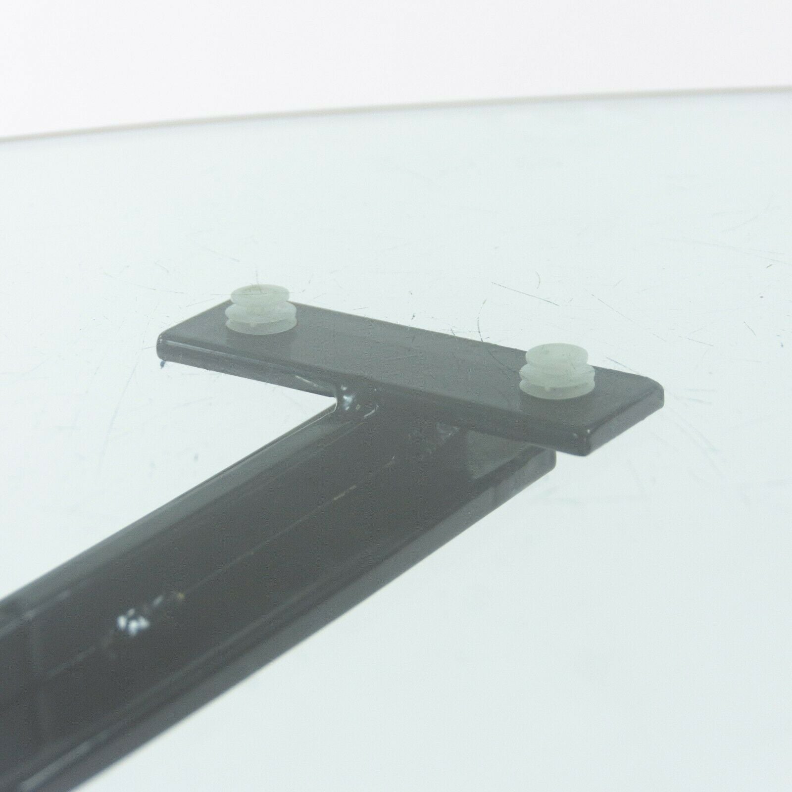 1970s Osvaldo Borsani Dining Table for Stow Davis with Glass Top and Steel Base