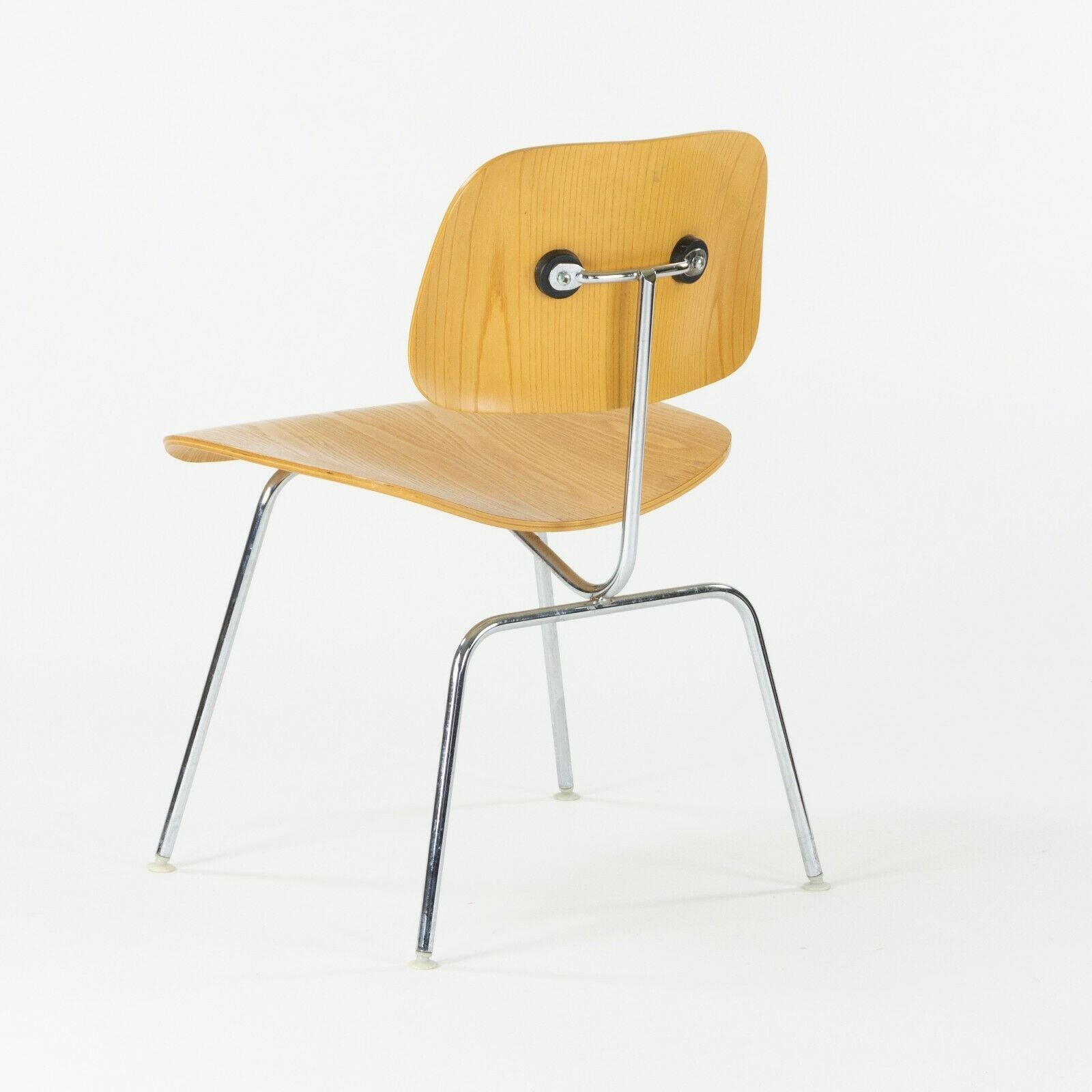 1990s Herman Miller Eames DCM Dining Chairs in White Ash Wood & Metal Set of Six