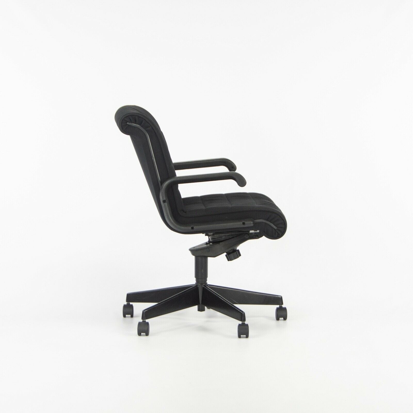 1990s Richard Sapper for Knoll Office / Desk Chair with Black Fabric and Frame