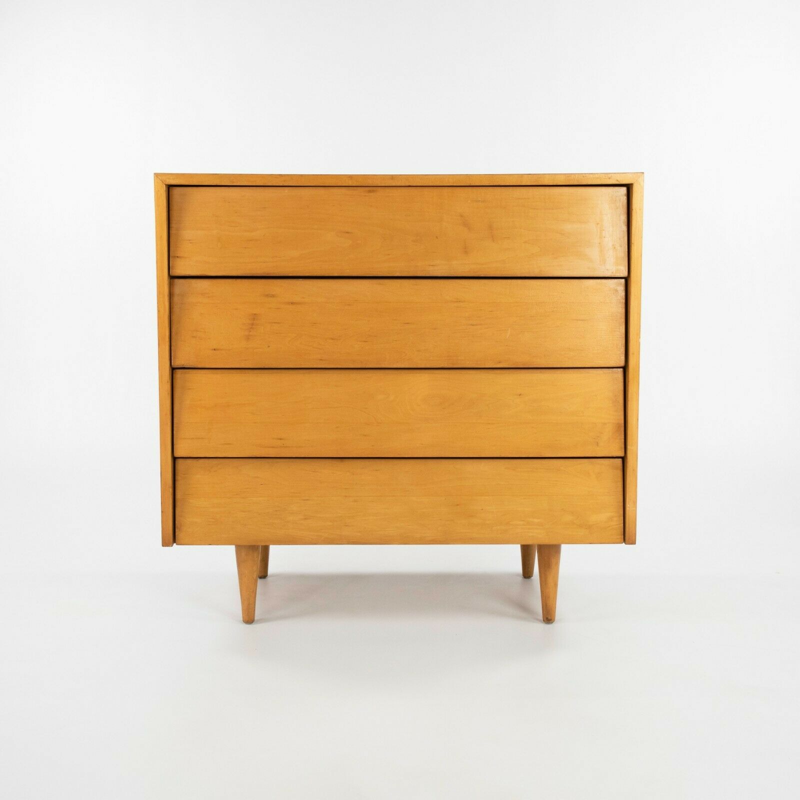 1948 Pair of Florence Knoll Associates No. 126 Louvered Dressers / Chests / Cabinets in Maple