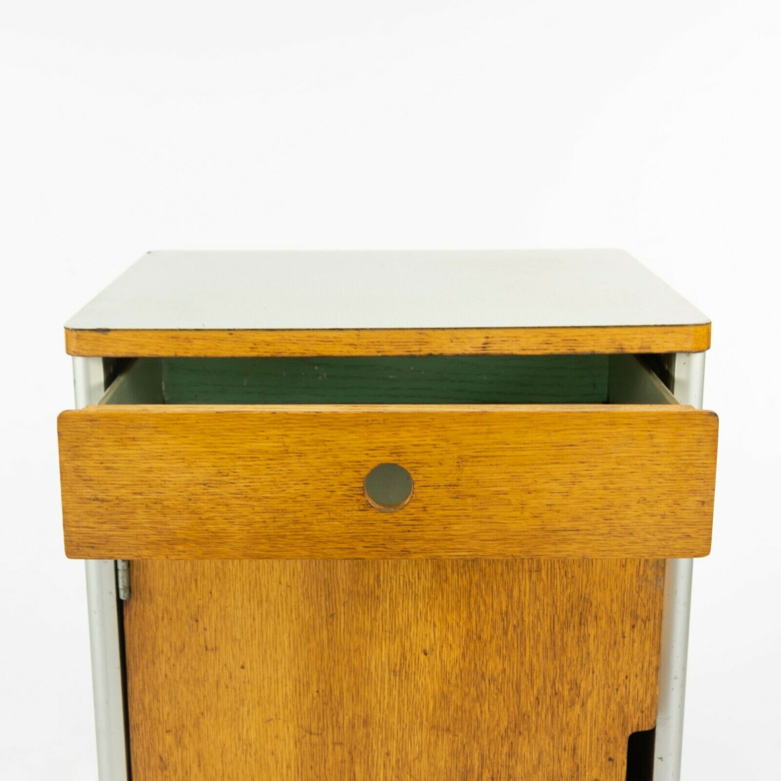 1955 Raymond Loewy for Hill Rom Co Rolling Bar / Utility Cart / Bedside Cabinet