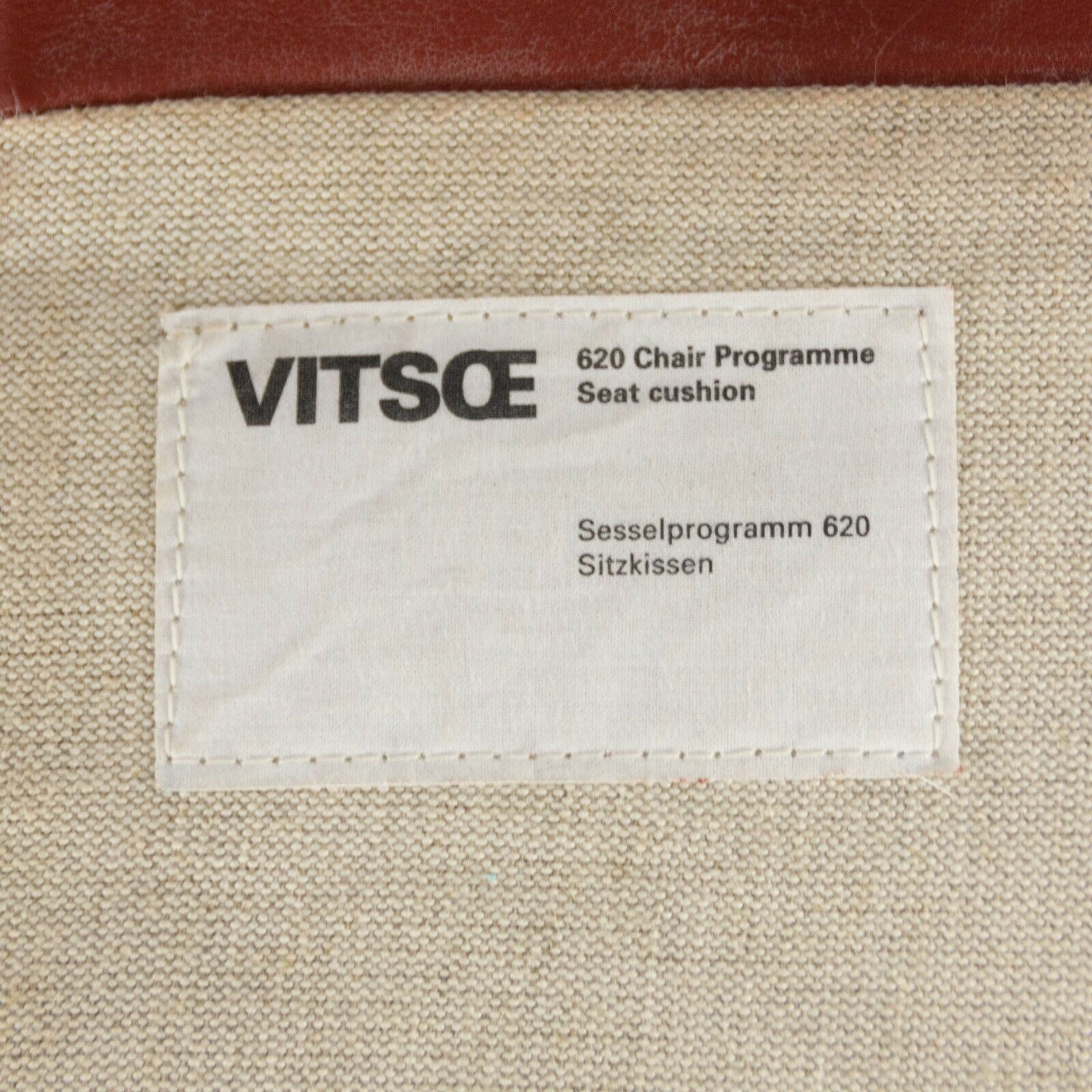 1980s Vintage Dieter Rams for Vitsoe 620 Red Leather and Black Two Seat Settee Sofa