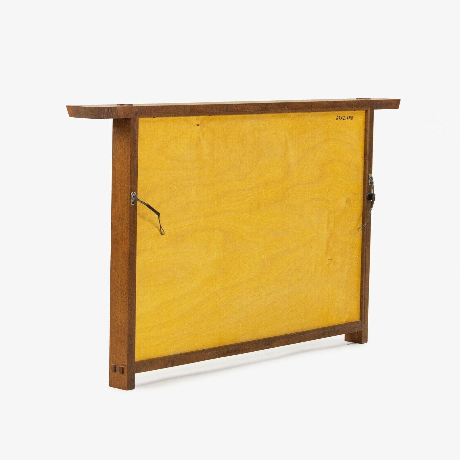 SOLD 1993 Mira Nakashima George Nakashima Studios Hanging Black Walnut Wall Mirror