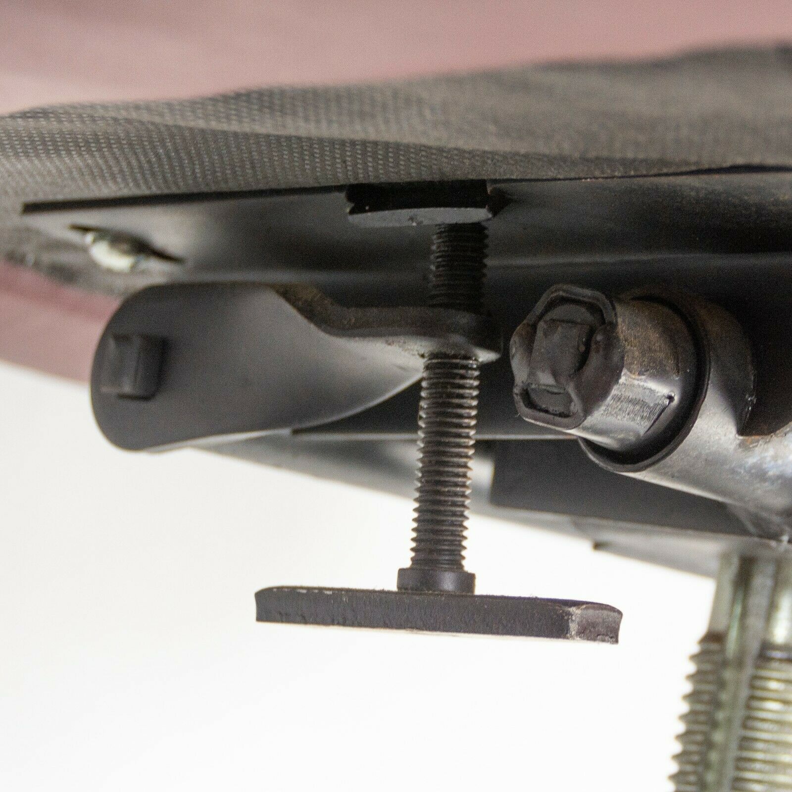 Nicos Zographos Alpha Bucket Desk Chairs with Bronze Base Cordovan Leather 6x