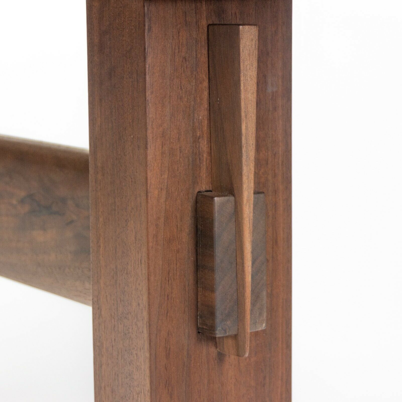 Mira Nakashima 96 x 46 inch Trestle Dining Table in Myrtle Burl