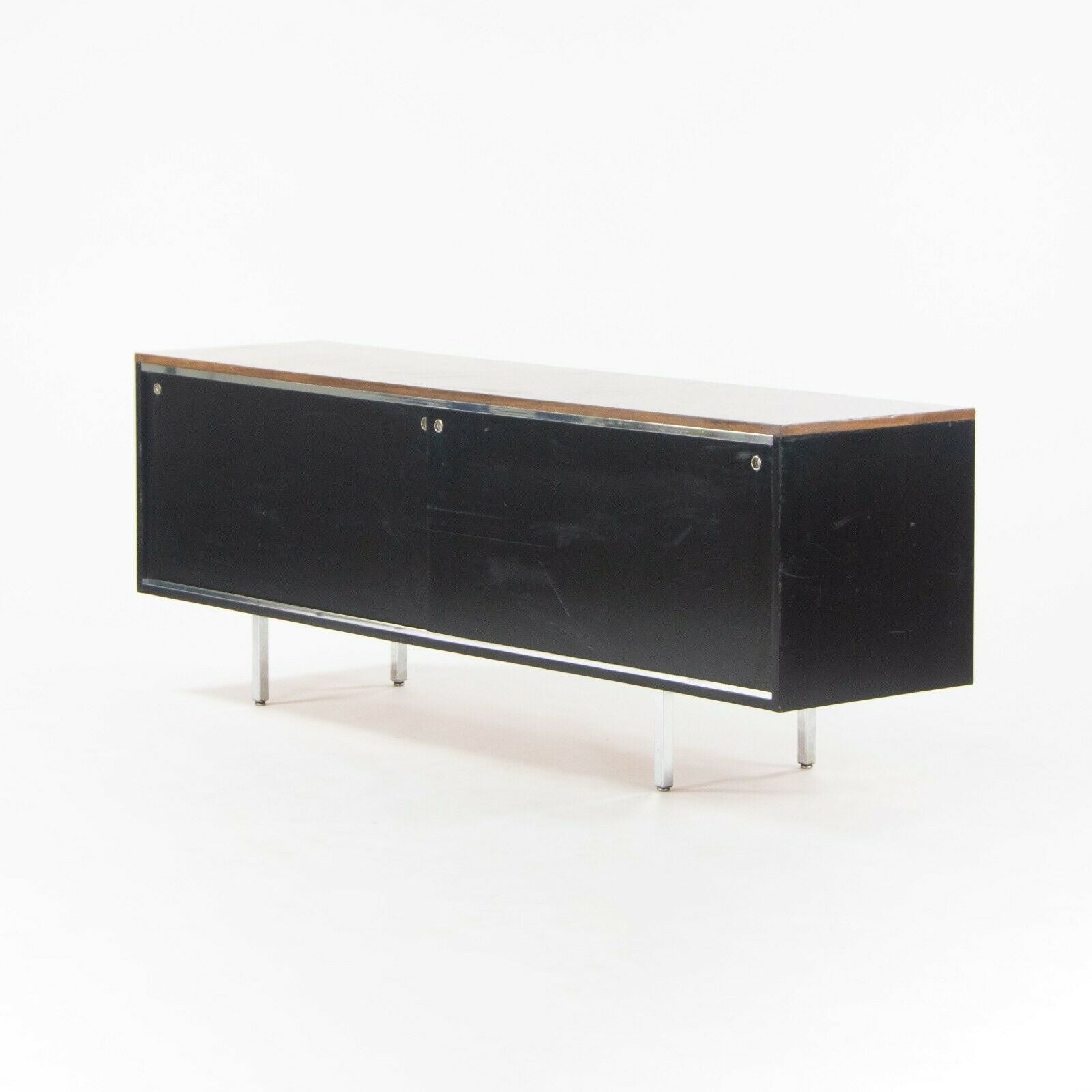 1960 George Nelson 8000 Series EOG Credenza Cabinet for Herman Miller with Walnut Top