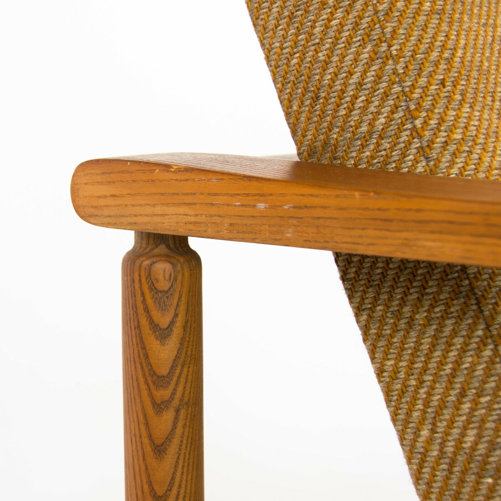 1975 Hans Krieks Settee Sofa by CI Designs Boston in Oak and Fabric American Modern