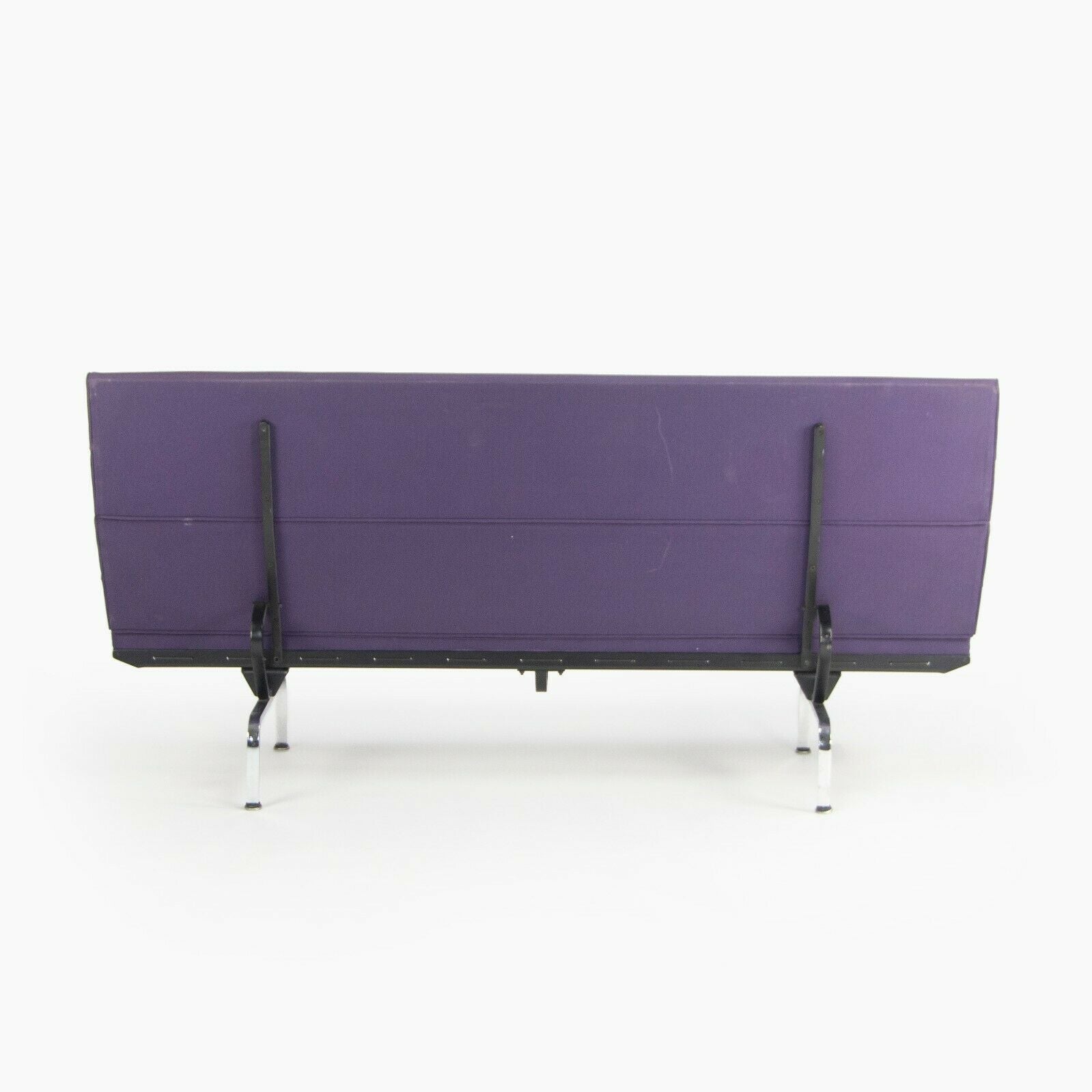 2006 Herman Miller Ray and Charles Eames Sofa Compact Purple Fabric Upholstery
