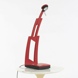 1980s Ferdinand Porsche PAF Design for Italia Luce Jazz Desk Lamp in Red 2x Available