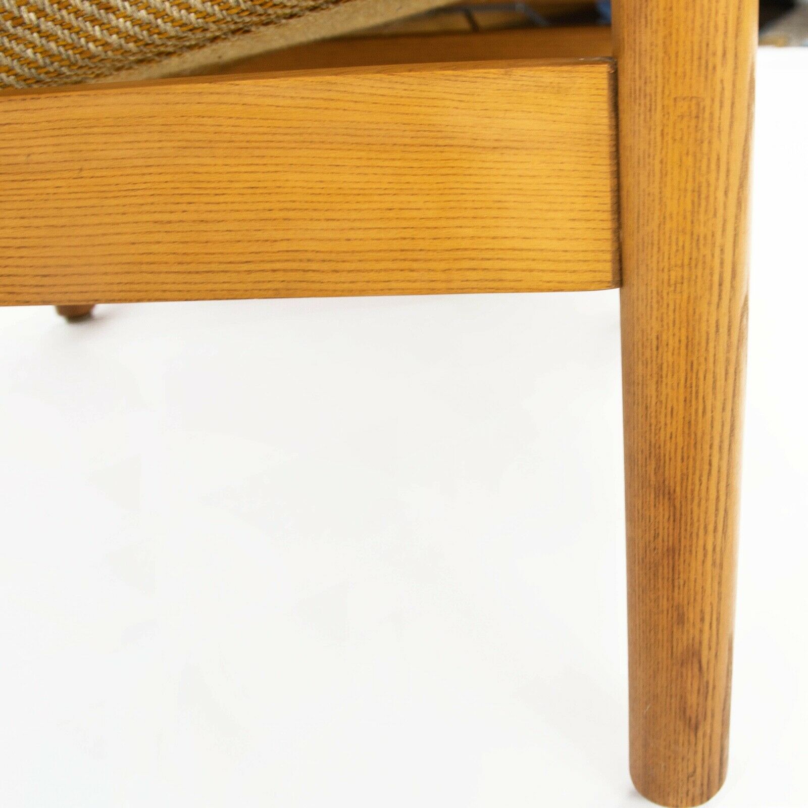 1975 Hans Krieks Settee Sofa by CI Designs Boston in Oak and Fabric American Modern