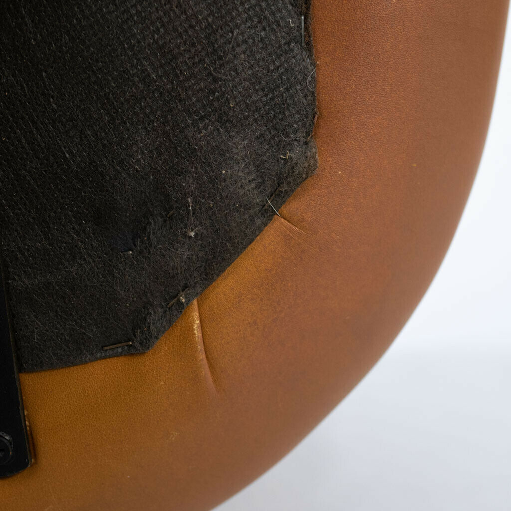 1969 Ward Bennett for Brickel and Associates Bumper Desk Chair in Leather 5x Avail