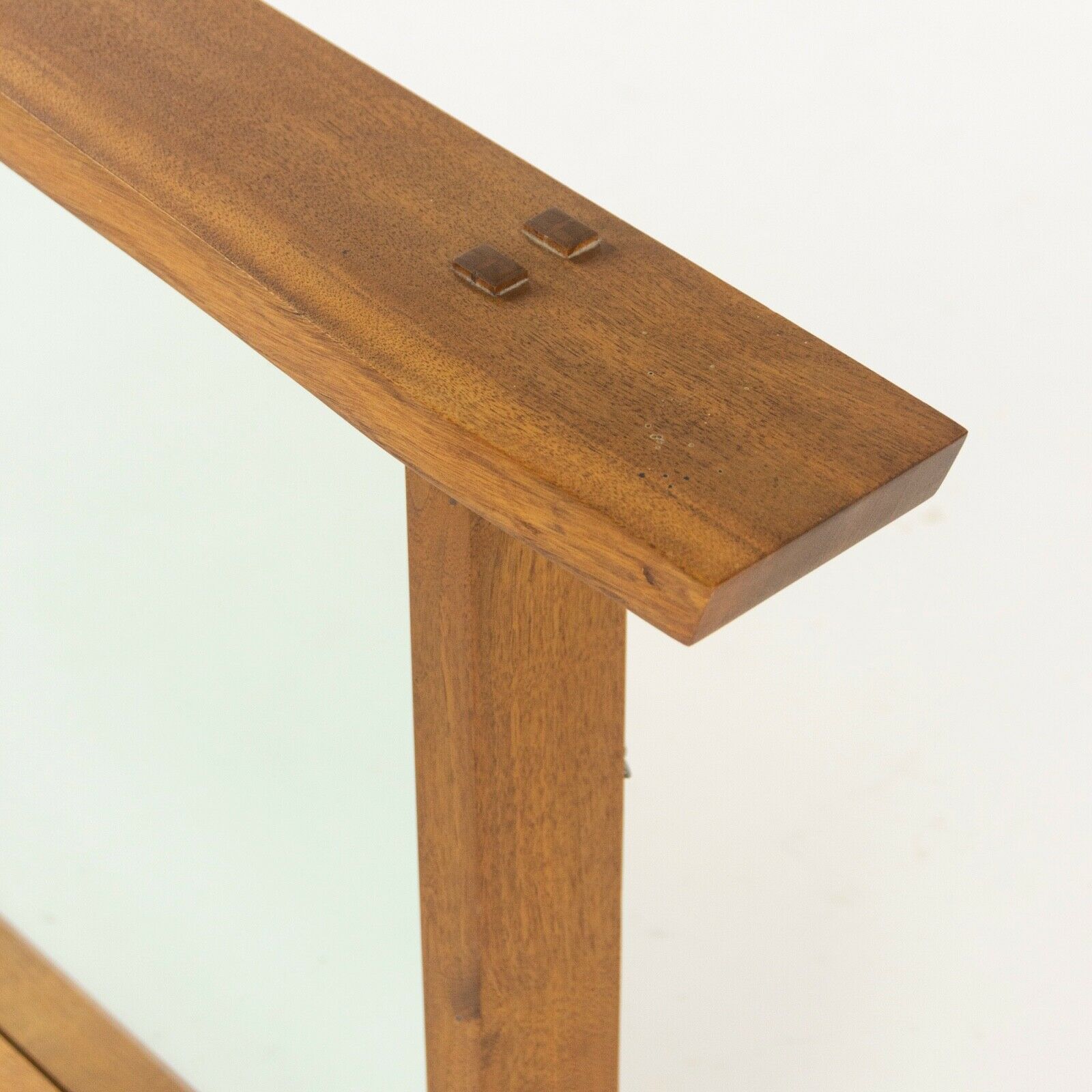 SOLD 1993 Mira Nakashima George Nakashima Studios Hanging Black Walnut Wall Mirror