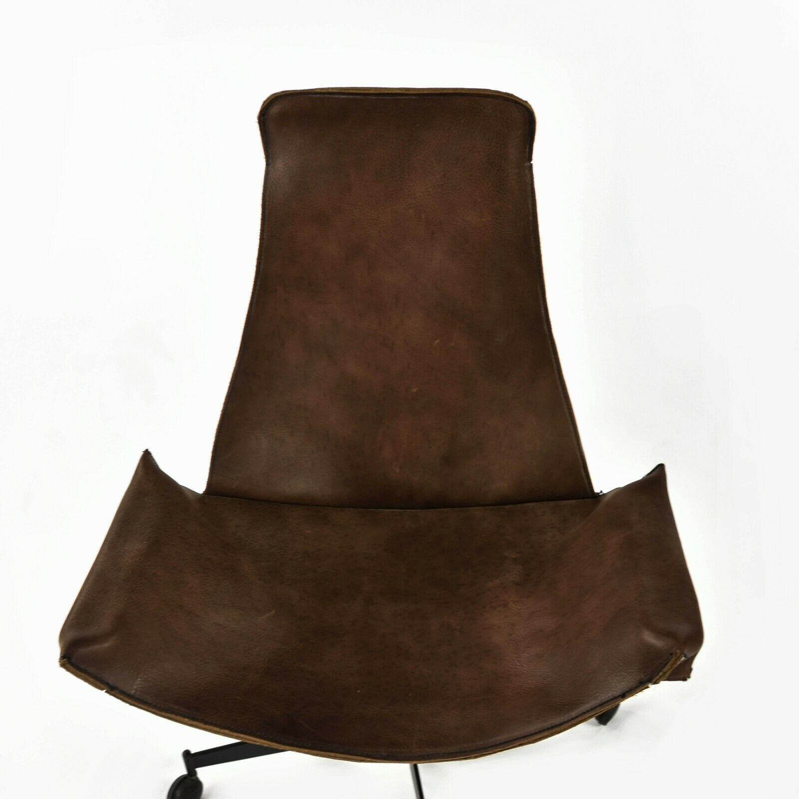 1969 William Katavolos Swivel K Chair Desk Chair for Leathercrafter with Brown Sling