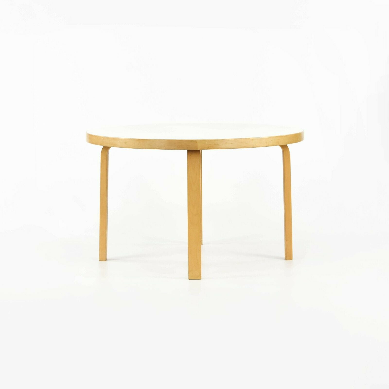 1960s Alvar Aalto for Artek White Laminate Childs or Side / Occasional Table
