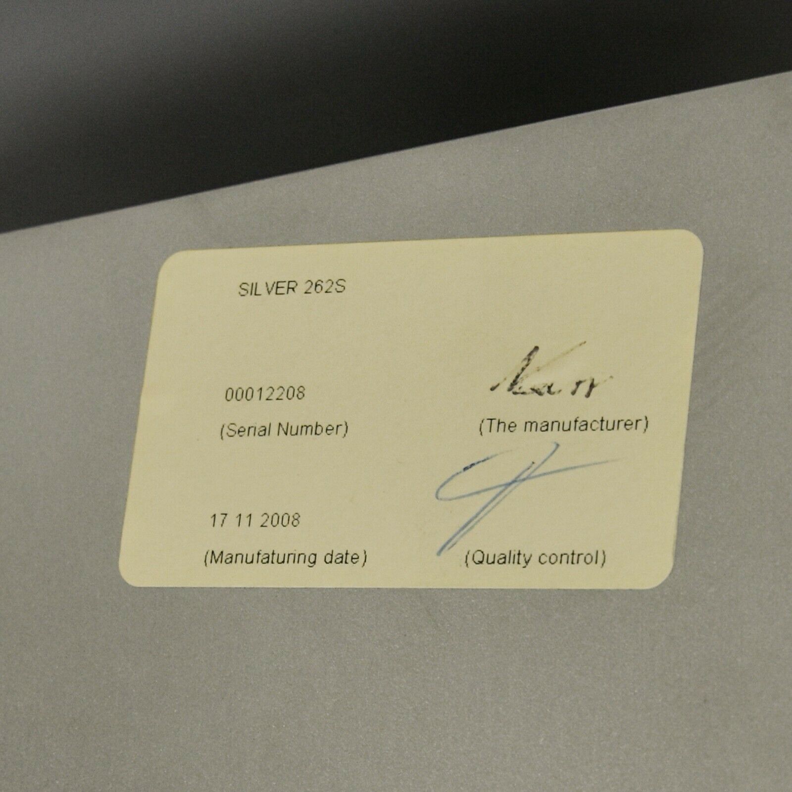 2008 Interstuhl Silver 262S Office Desk Chair in Black Leather by Hadi Teherani