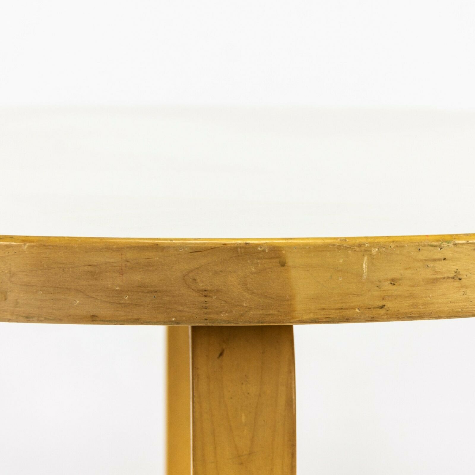 1960s Alvar Aalto for Artek White Laminate Childs or Side / Occasional Table