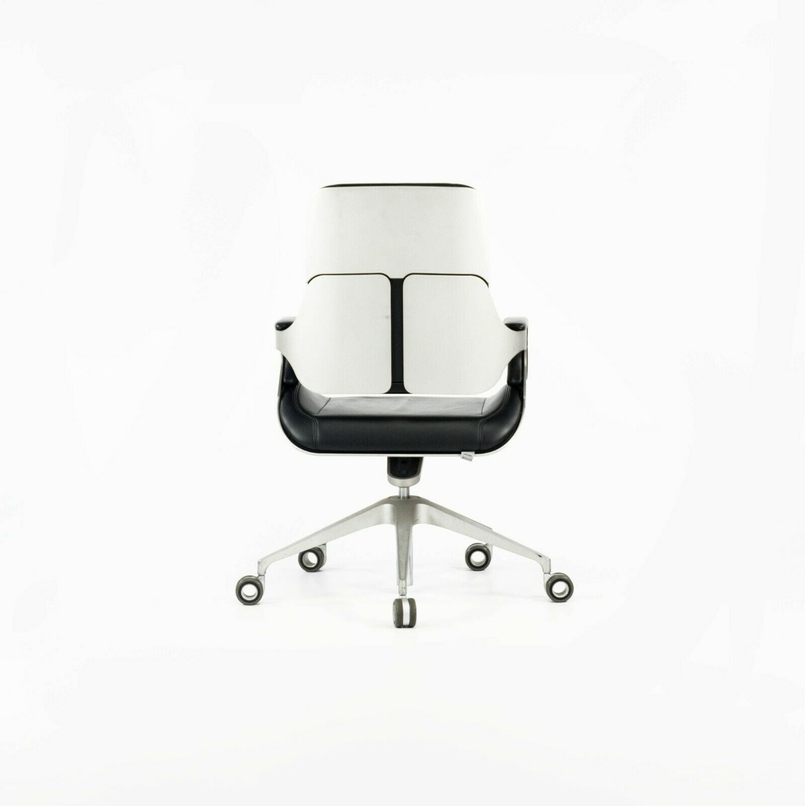 2008 Interstuhl Silver 262S Office Desk Chair in Black Leather by Hadi Teherani