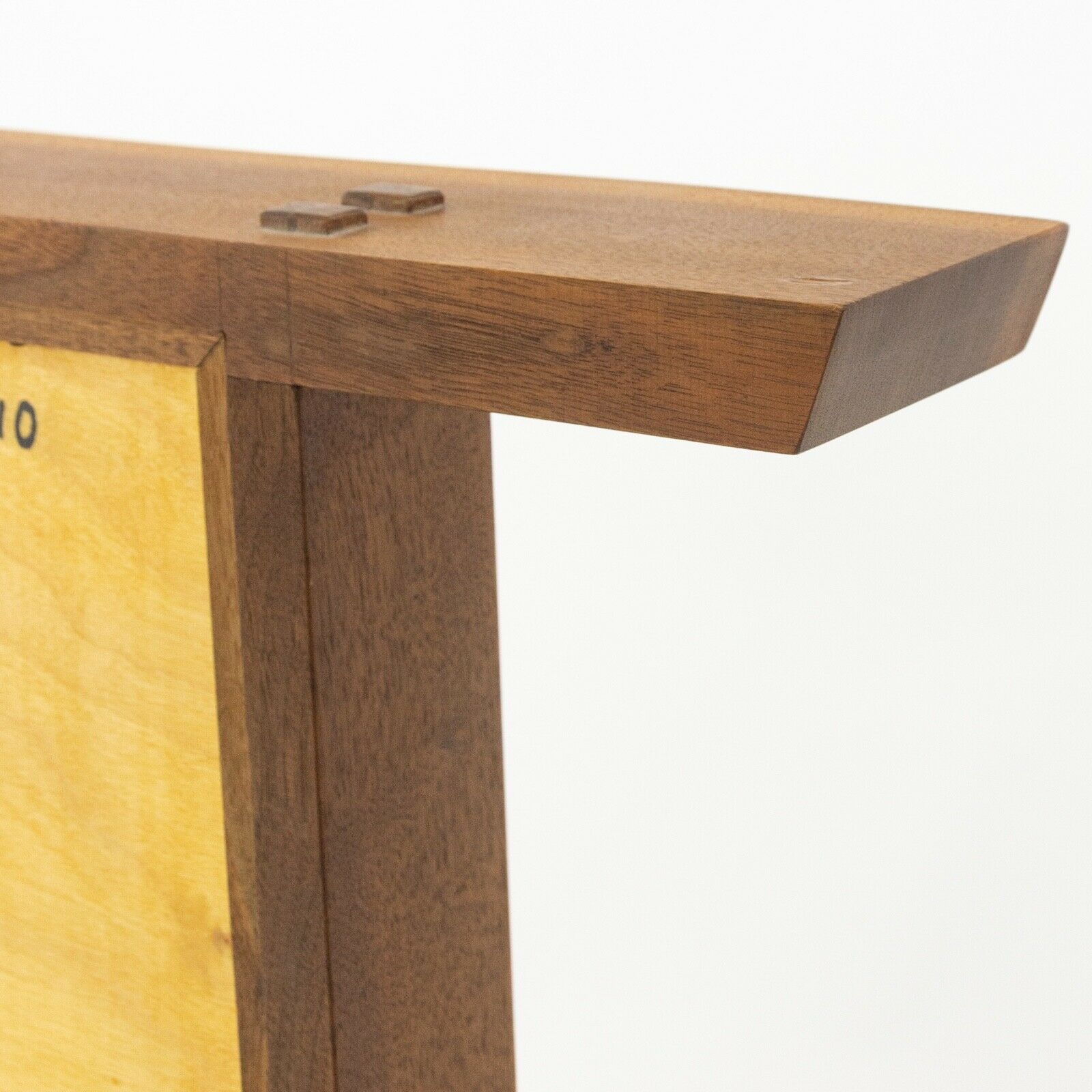 SOLD 1993 Mira Nakashima George Nakashima Studios Hanging Black Walnut Wall Mirror