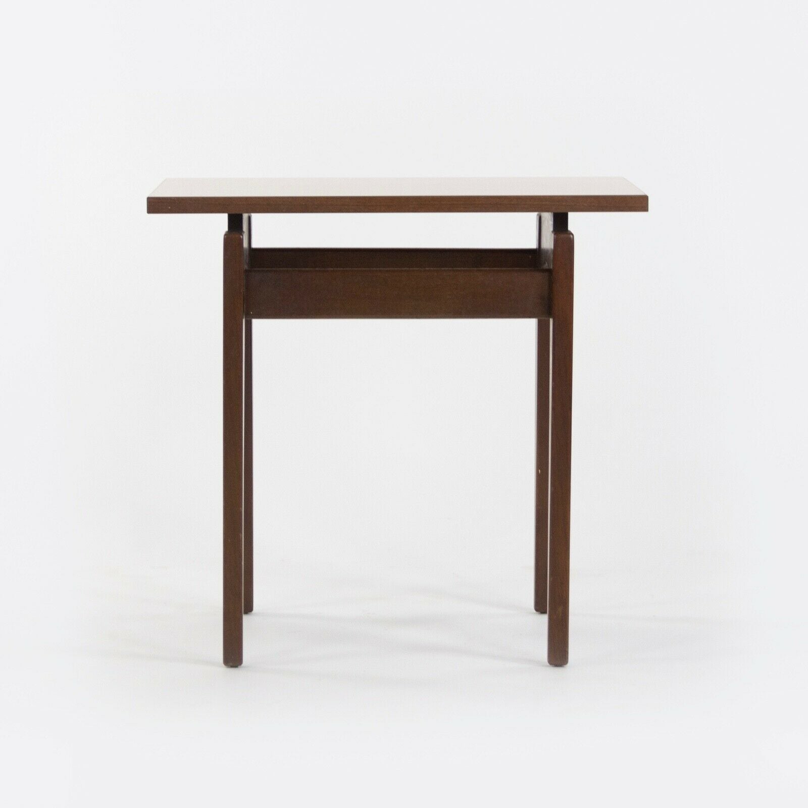 1950s Pair of Jens Risom Designs Inc Walnut & Laminate End Side Table Knoll Eames