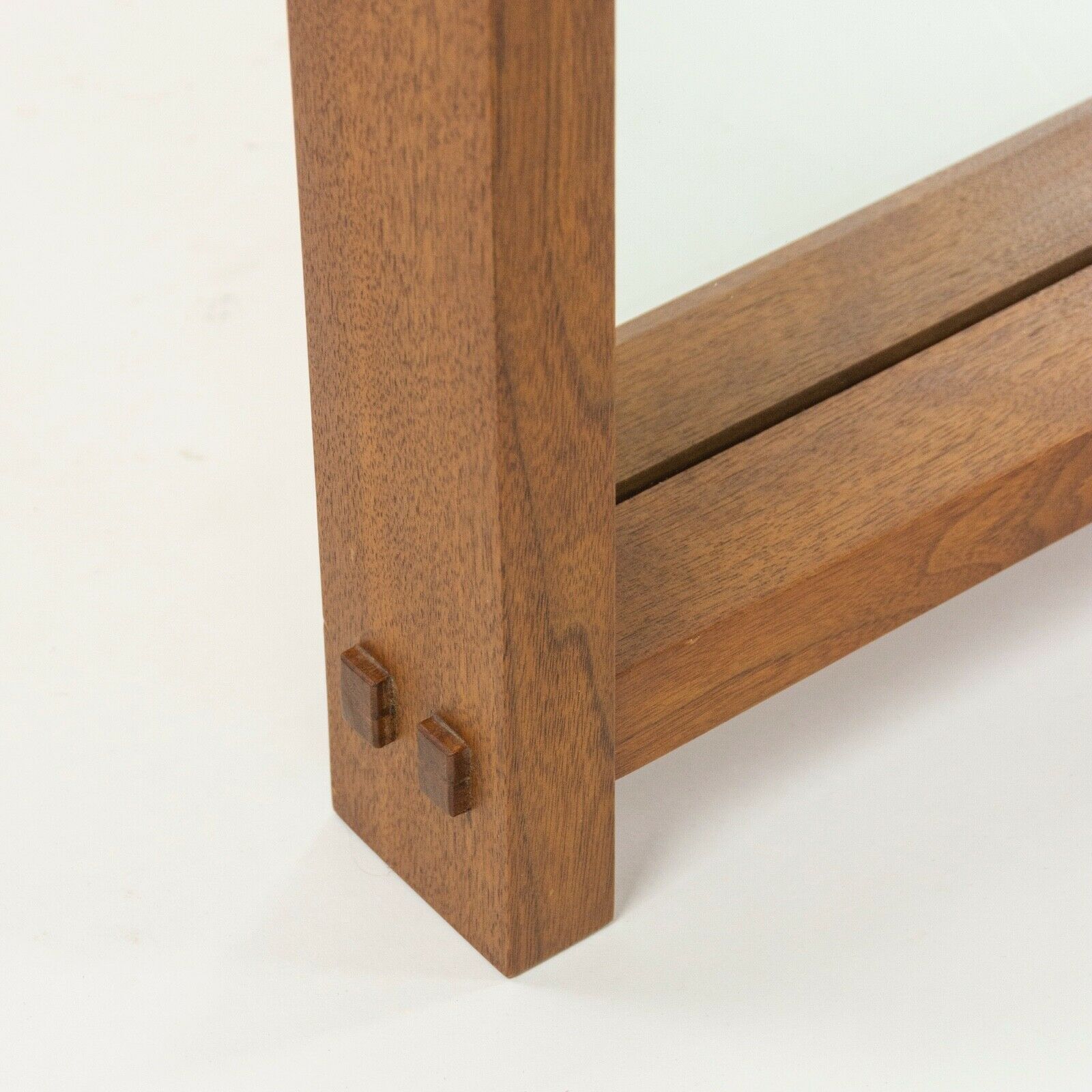 SOLD 1993 Mira Nakashima George Nakashima Studios Hanging Black Walnut Wall Mirror