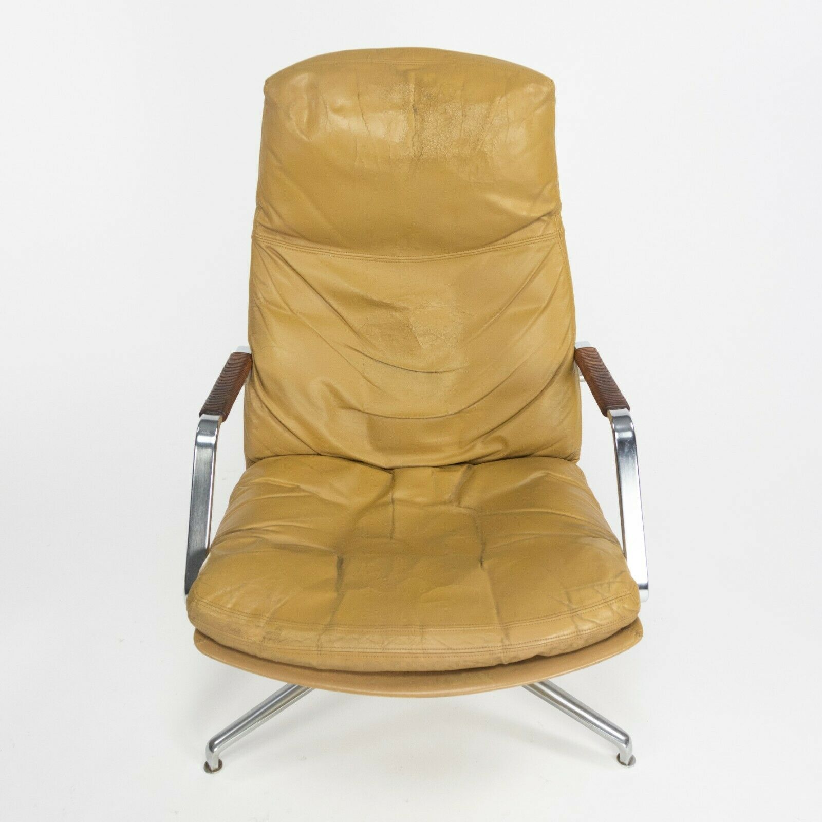1960s Fabricius and Kastholm Kill International FK86 Lounge Chair in Tan Leather