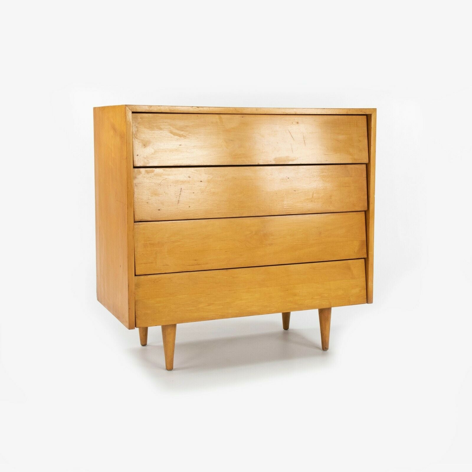 1948 Pair of Florence Knoll Associates No. 126 Louvered Dressers / Chests / Cabinets in Maple