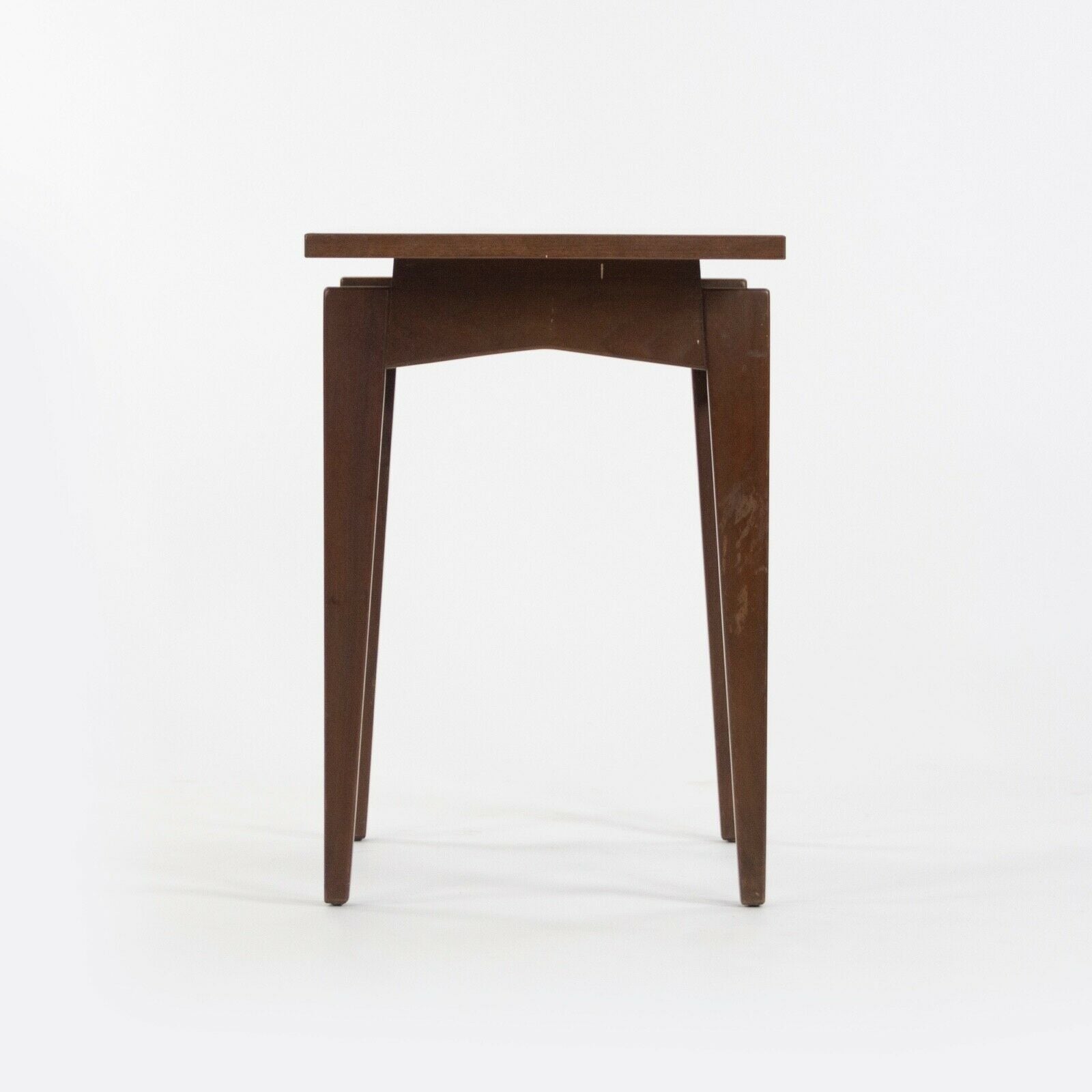 1950s Pair of Jens Risom Designs Inc Walnut & Laminate End Side Table Knoll Eames