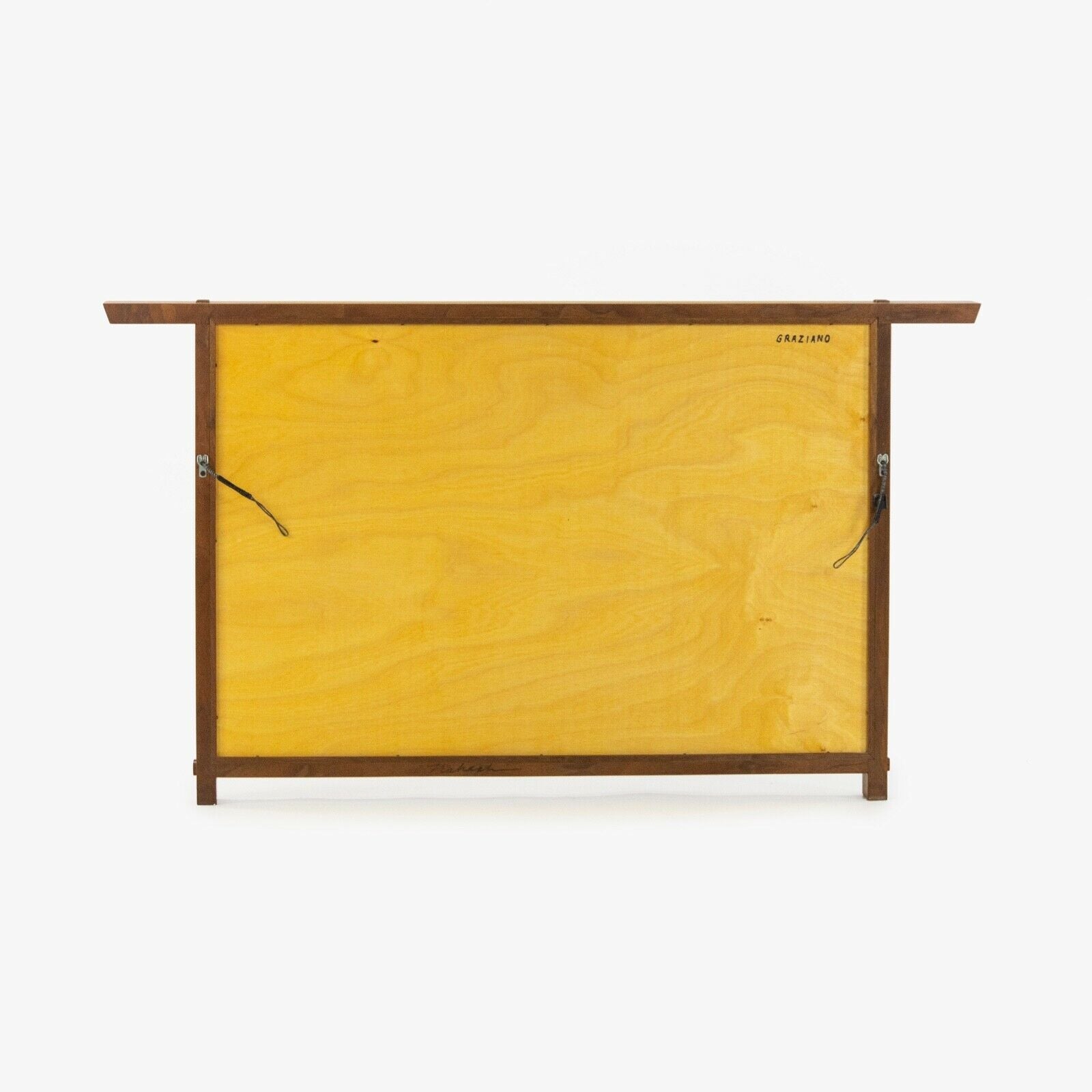 SOLD 1993 Mira Nakashima George Nakashima Studios Hanging Black Walnut Wall Mirror