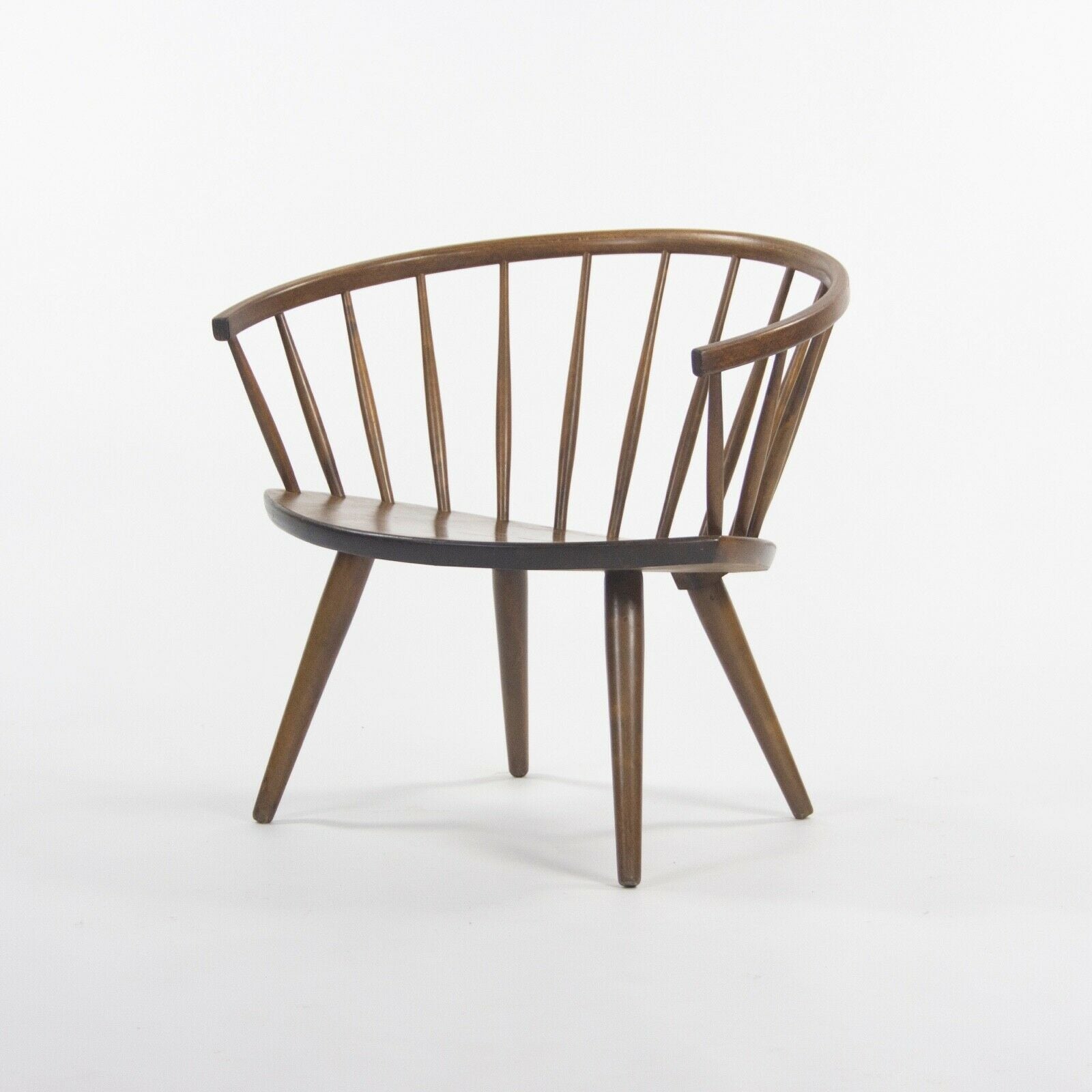 Round Chair By Yngve Ekstrom Arka Vintage Maple Armchair, Made In Sweden