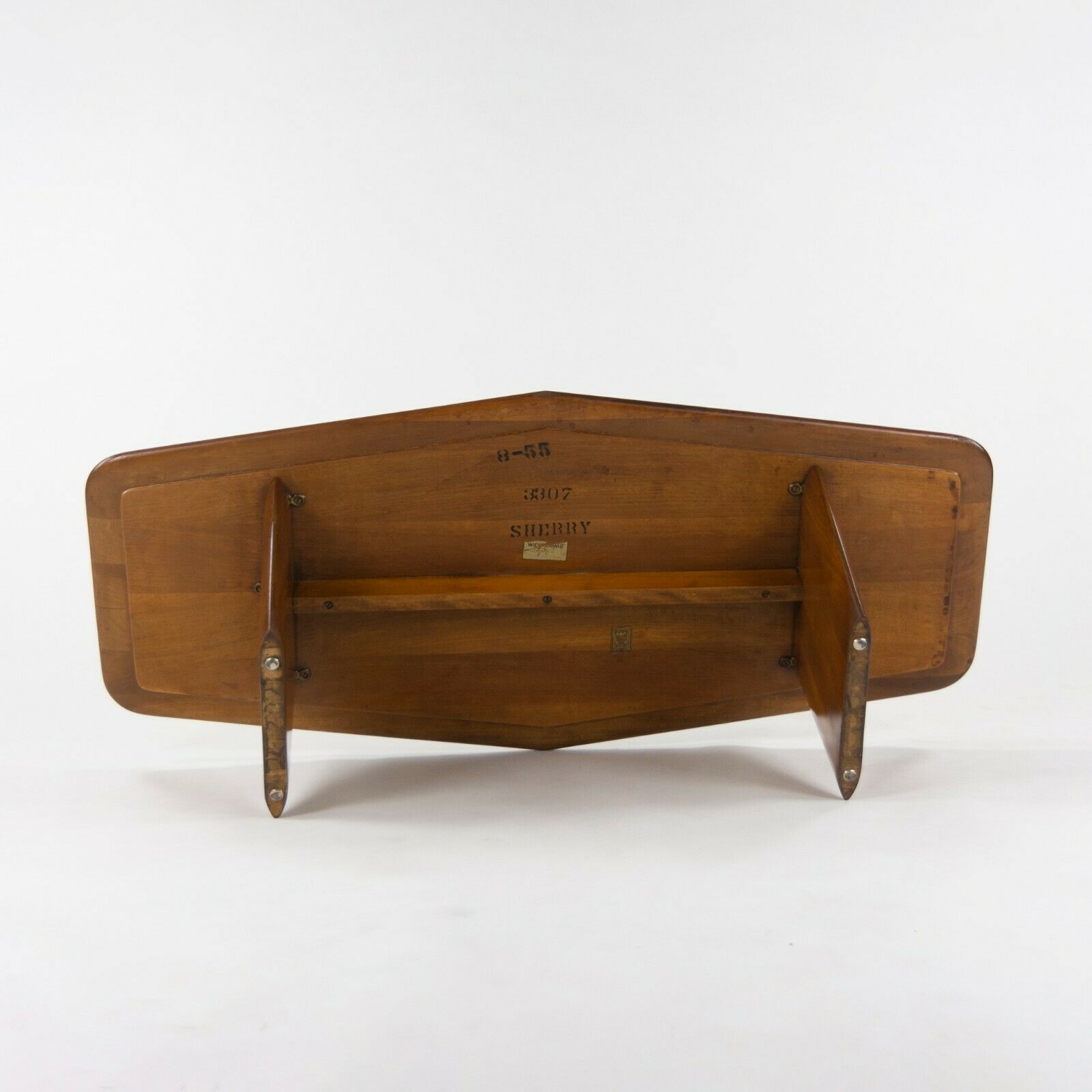 1955 T.H. Robsjohn Gibbings for Widdicomb 3307 Coffee Table in Sherry Walnut