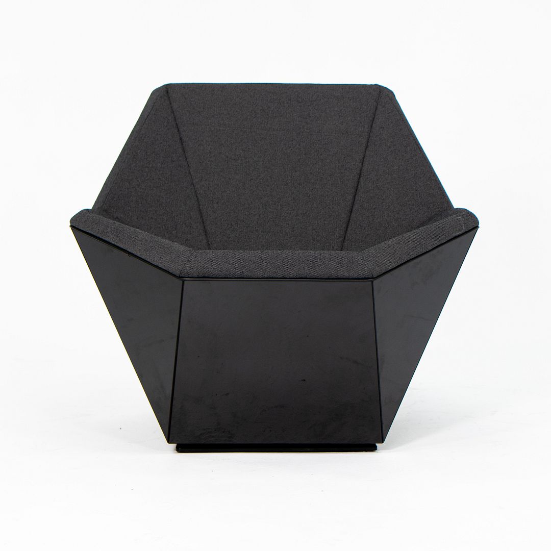 2021 Washington Prism Lounge and Ottoman by David Adjaye for Knoll in Gloss Black