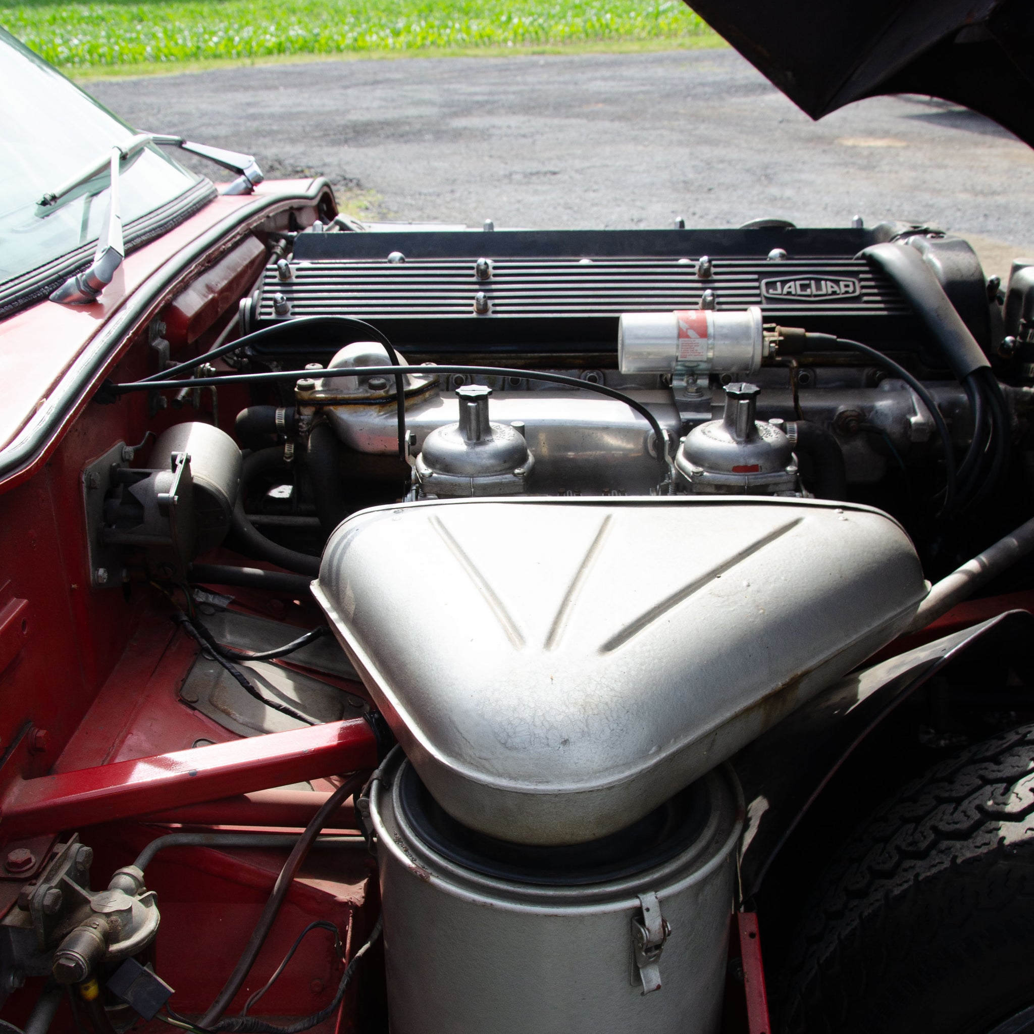 SOLD 1969 Jaguar XKE / E-Type 2+2 in Red on Black