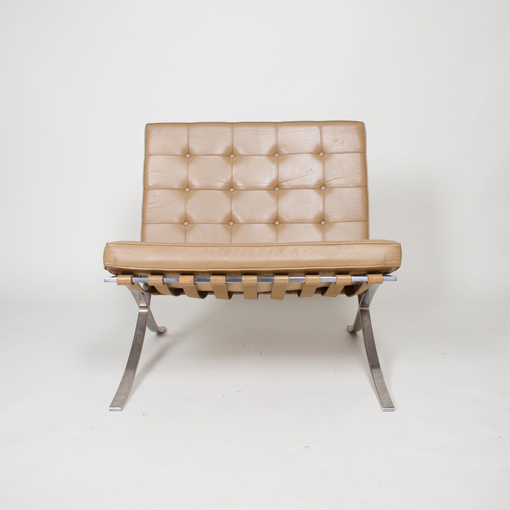 SOLD Knoll Mies Van Der Rohe Barcelona Chairs Stainless 2 Available