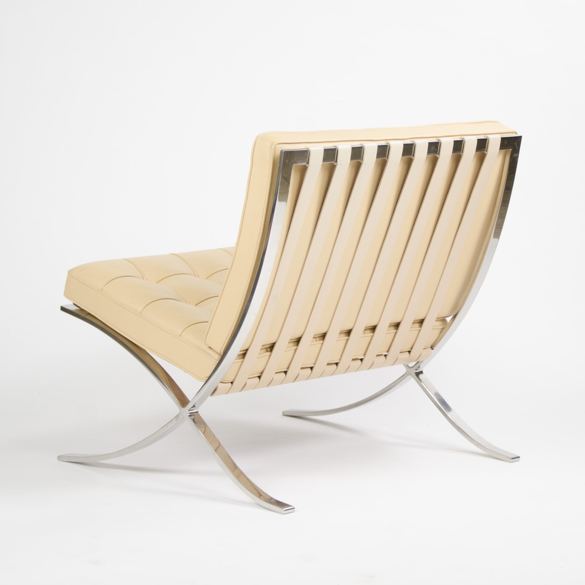 SOLD Knoll Mies Van Der Rohe Barcelona Chairs Tan Leather 2x Avail 2002 MINT