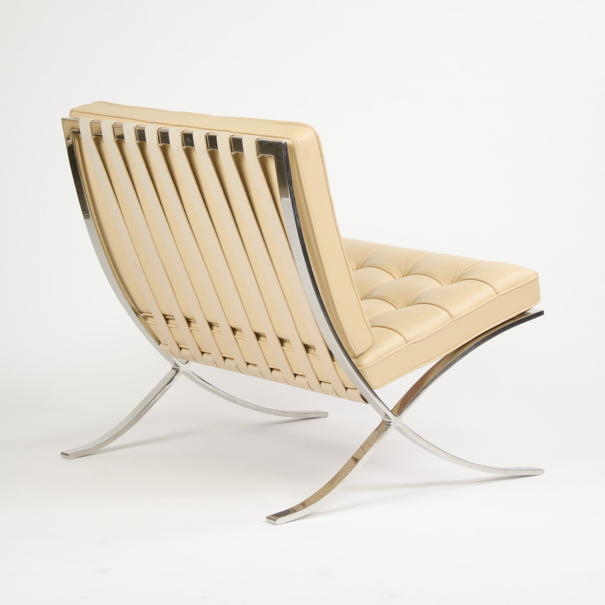 SOLD Knoll Mies Van Der Rohe Barcelona Chairs Tan Leather 2x Avail 2002 MINT