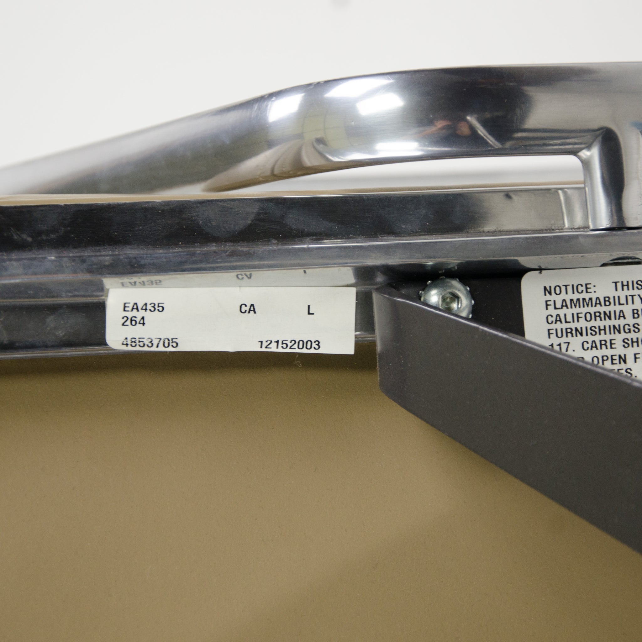 SOLD Herman Miller Eames Soft Pad Aluminum Group Chair Tan Leather 2000's 1x Avail