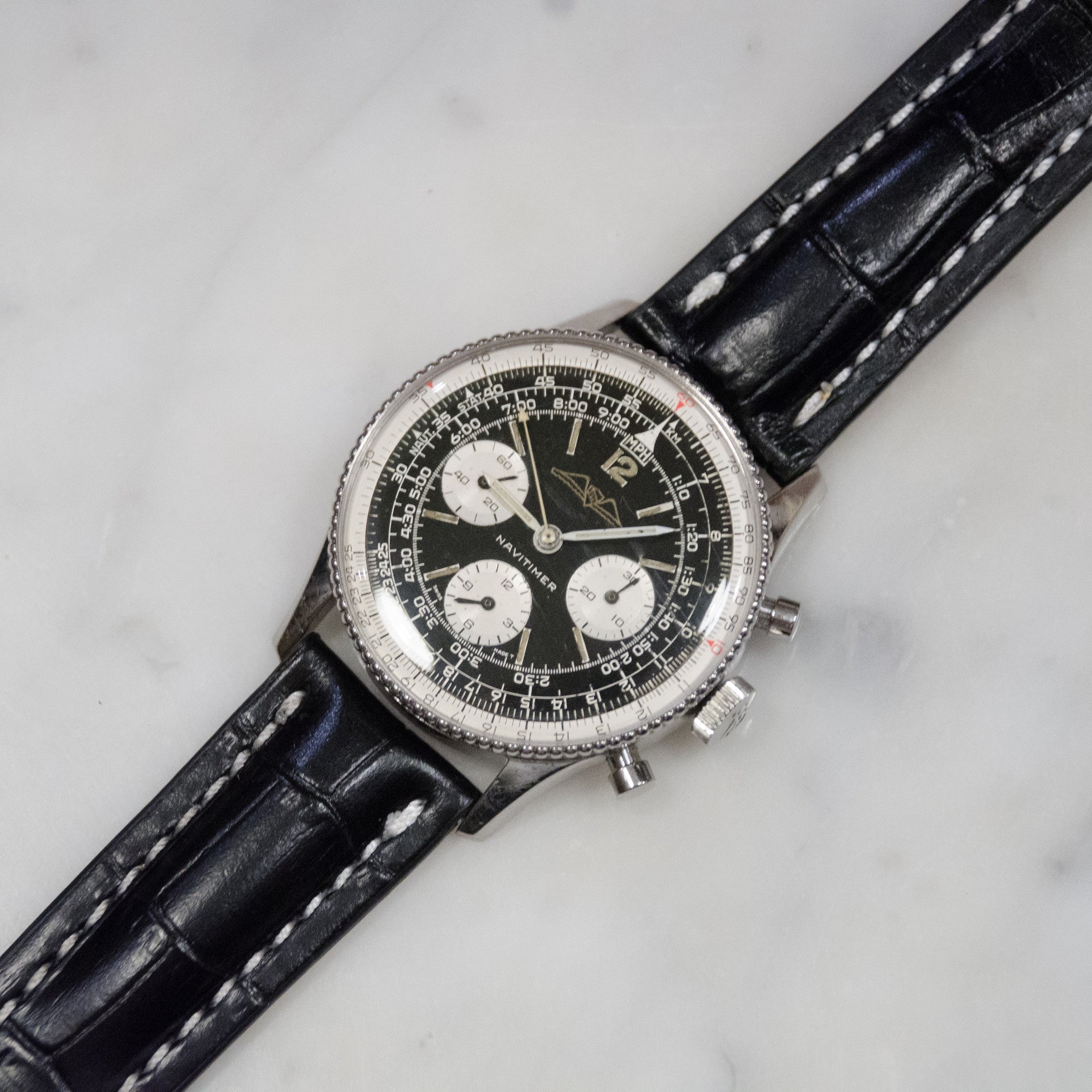 SOLD 1960 Vintage Breitling 806 Navitimer Watch! Just Serviced Rice Bead Bezel