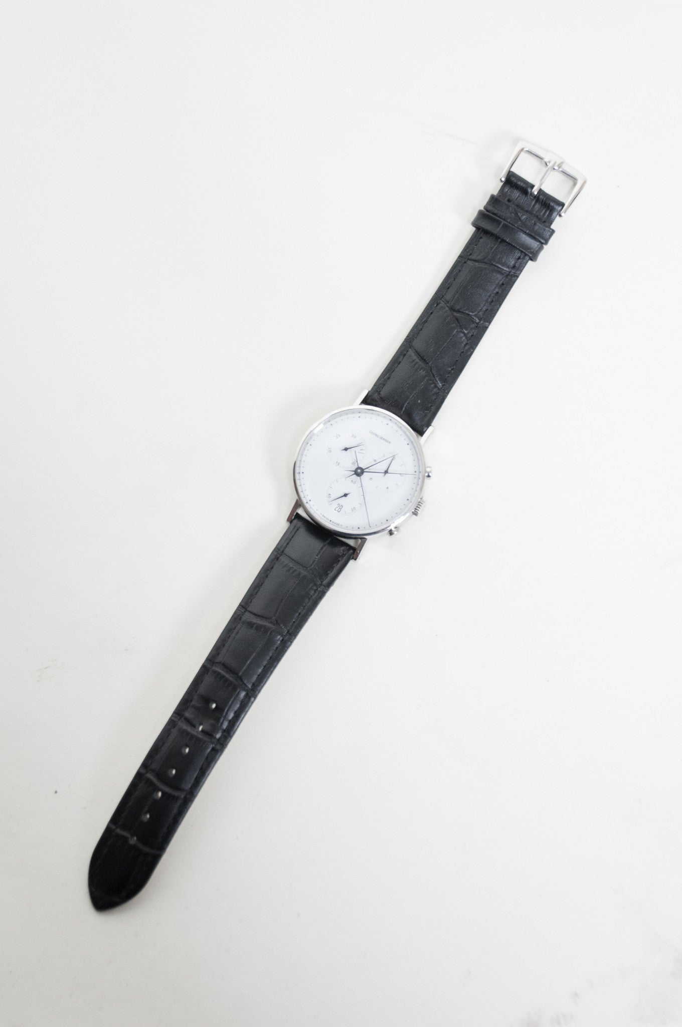 SOLD Georg Jensen No. 317 38mm Henning Koppel Chronograph Swiss / Danish