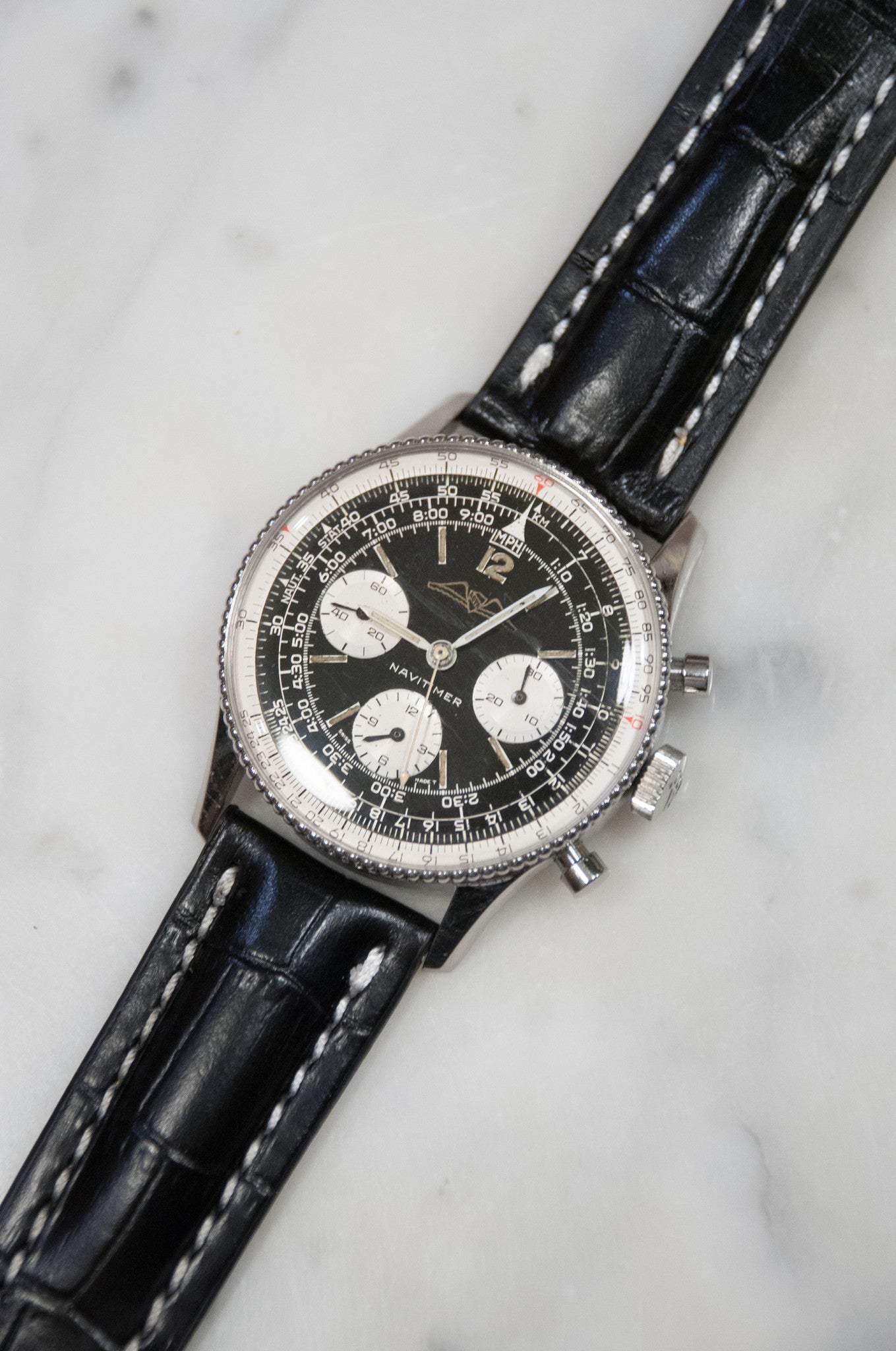 SOLD 1960 Vintage Breitling 806 Navitimer Watch! Just Serviced Rice Bead Bezel