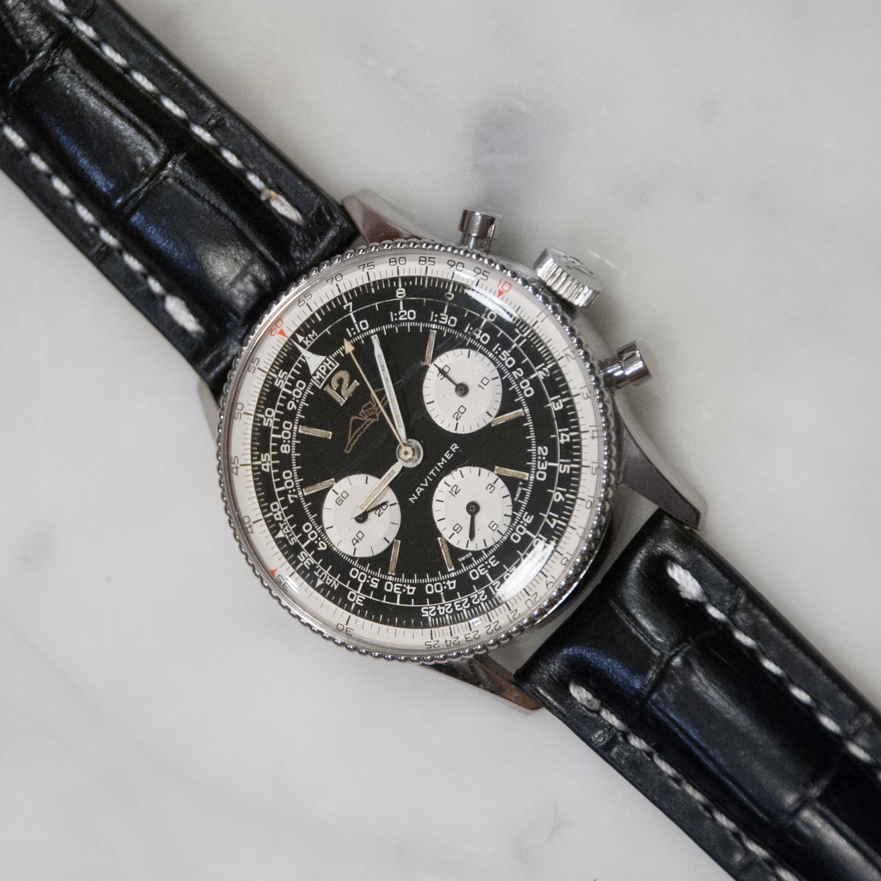 SOLD 1960 Vintage Breitling 806 Navitimer Watch! Just Serviced Rice Bead Bezel