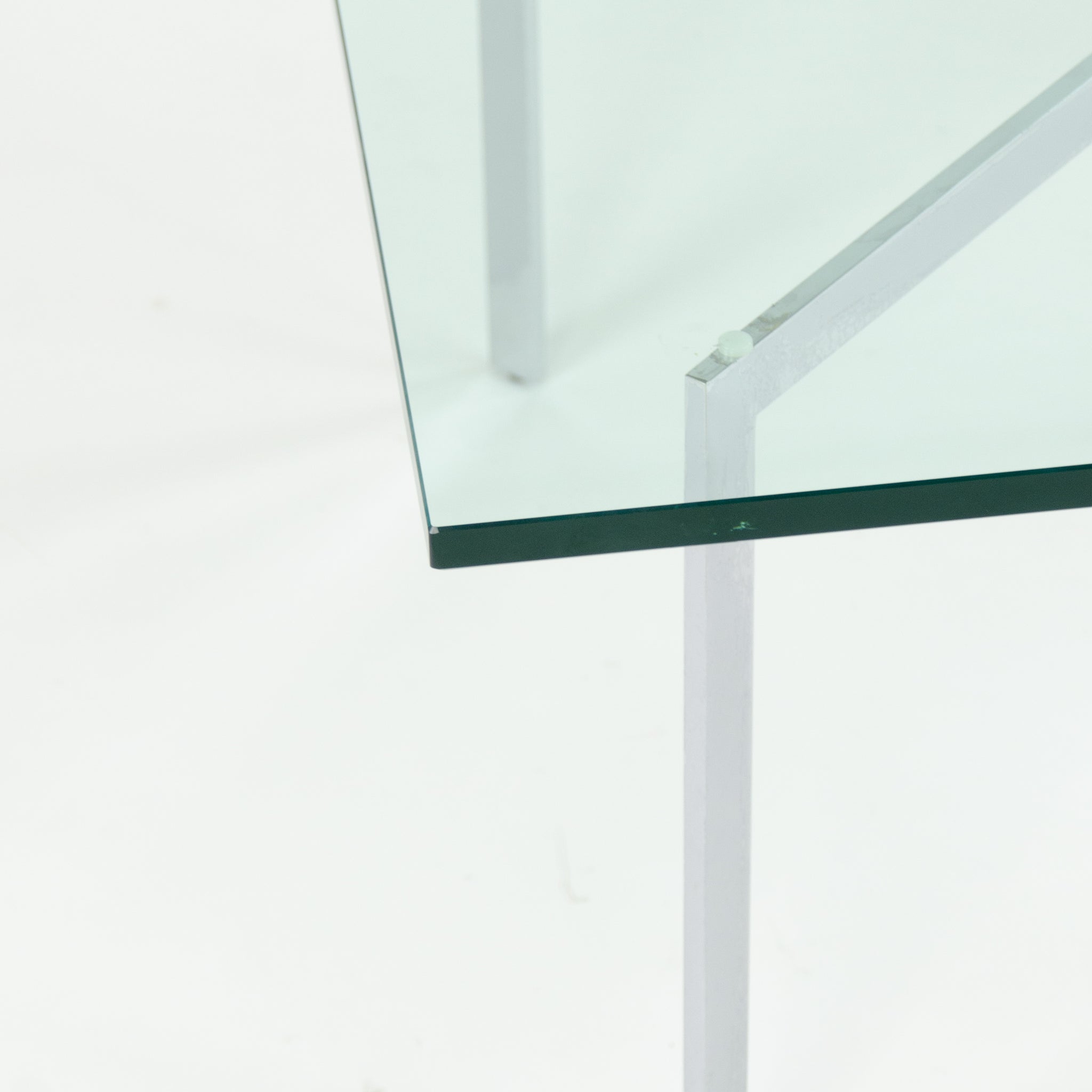 SOLD Knoll Mies Van Der Rohe Barcelona Coffee Table 34 Inch Glass Steel