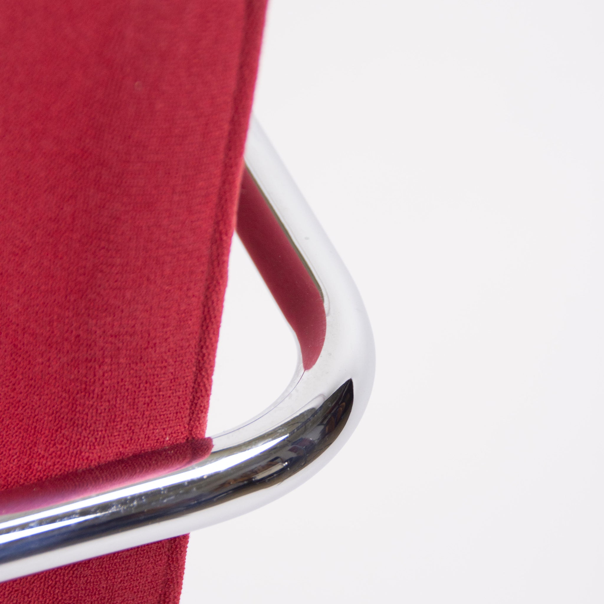 Knoll Mies Van Der Rohe Brno Chairs Red Fabric Sets Avail 2000s