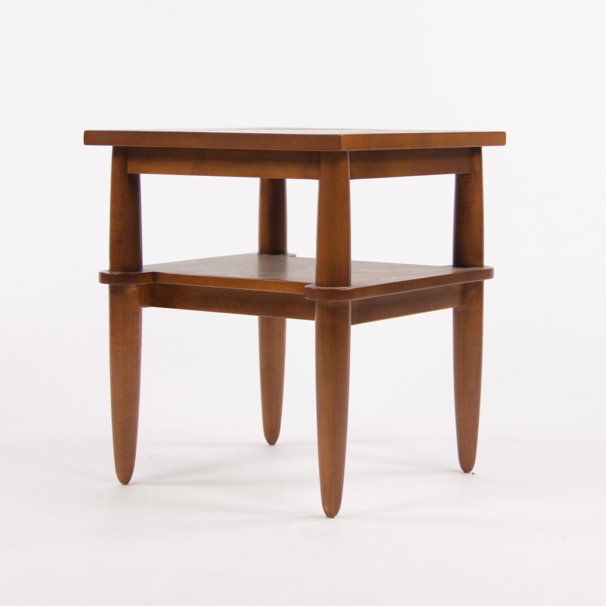 1990s Vintage Michael Graves Design End Side Table Cherry Postmodern