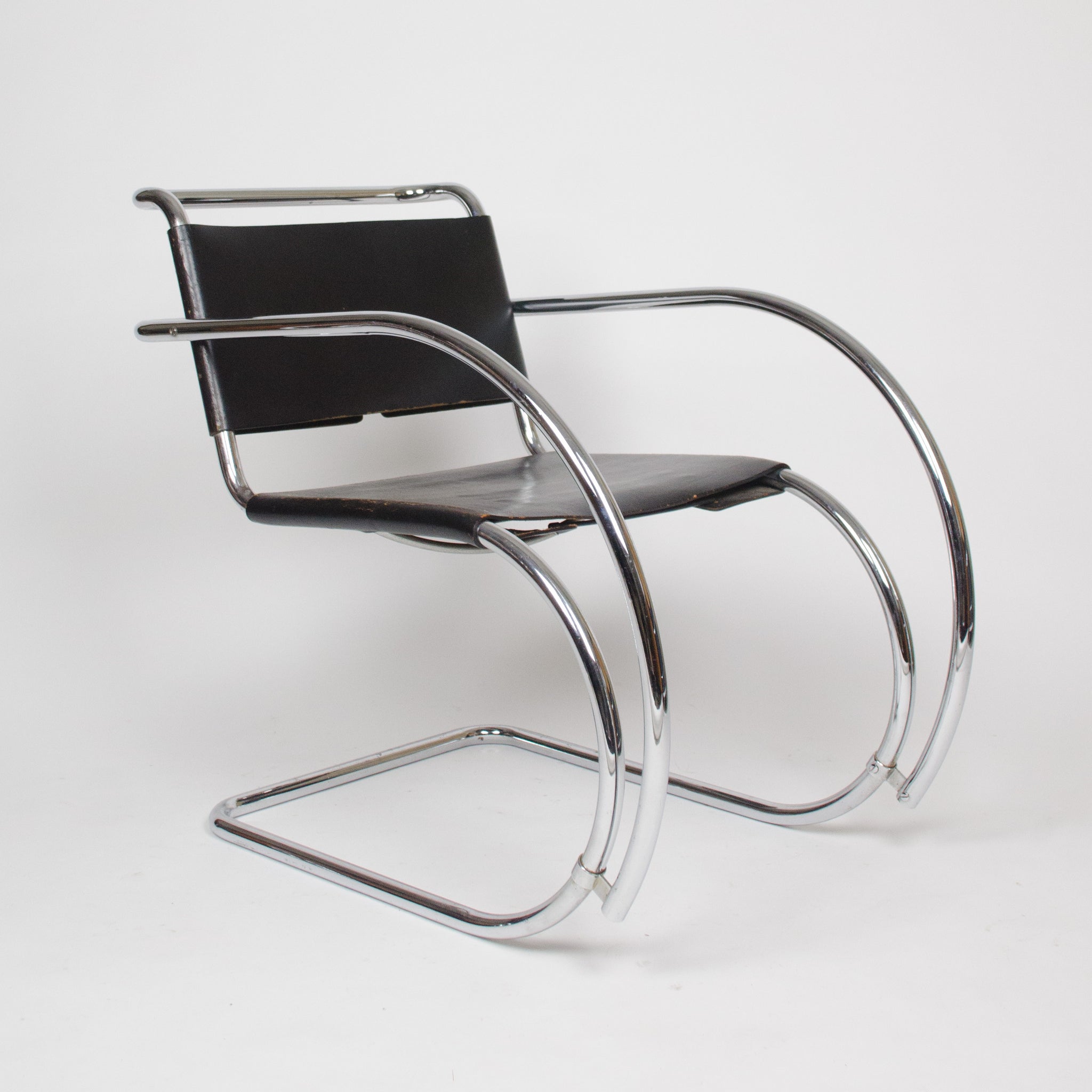 SOLD Knoll International Mies Van Der Rohe MR20 Lounge Armchairs