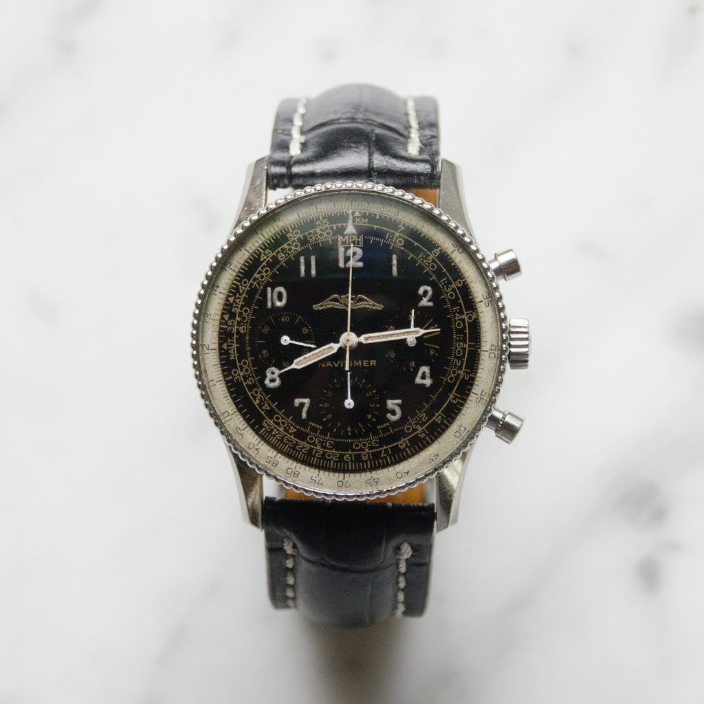 SOLD 1958 Vintage Breitling 806 Beaded Bezel Navitimer Original