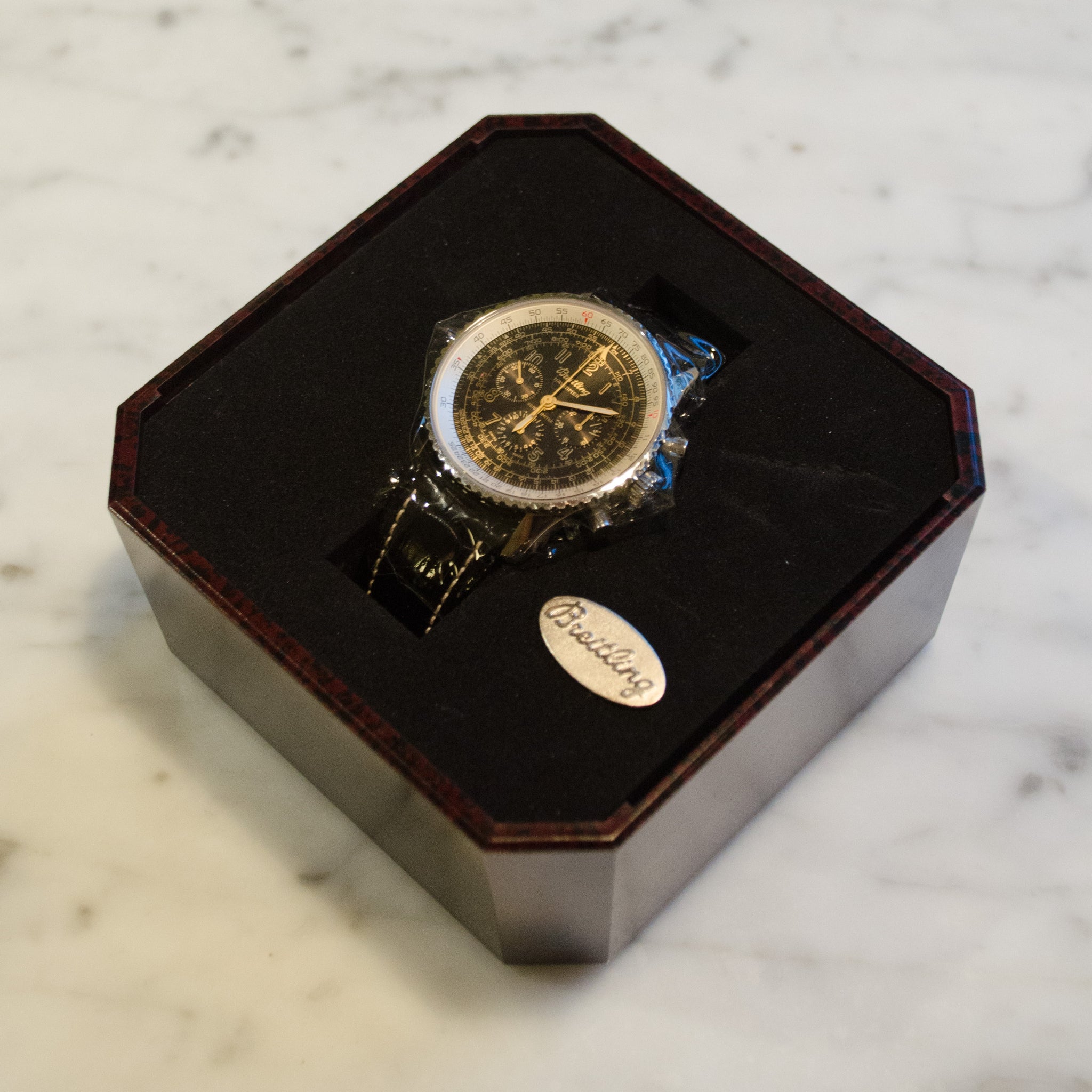 SOLD Breitling Old Navitimer Mecanique Serie Limitee Display Back Edition of 400