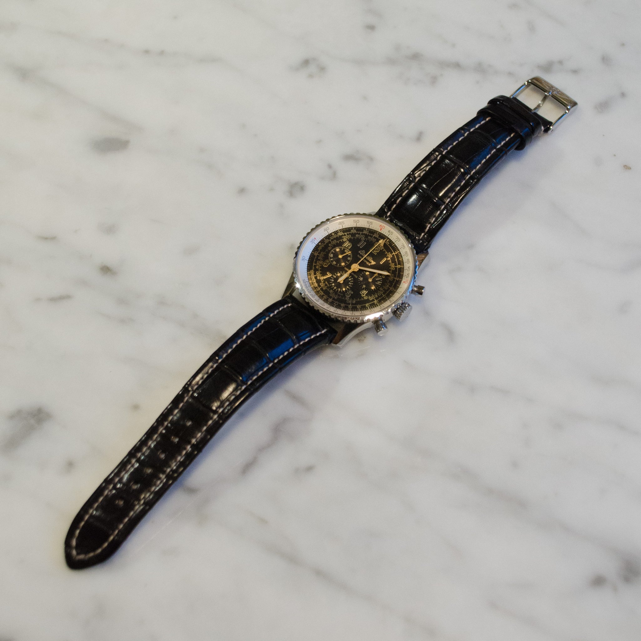 SOLD Breitling Old Navitimer Mecanique Serie Limitee Display Back Edition of 400