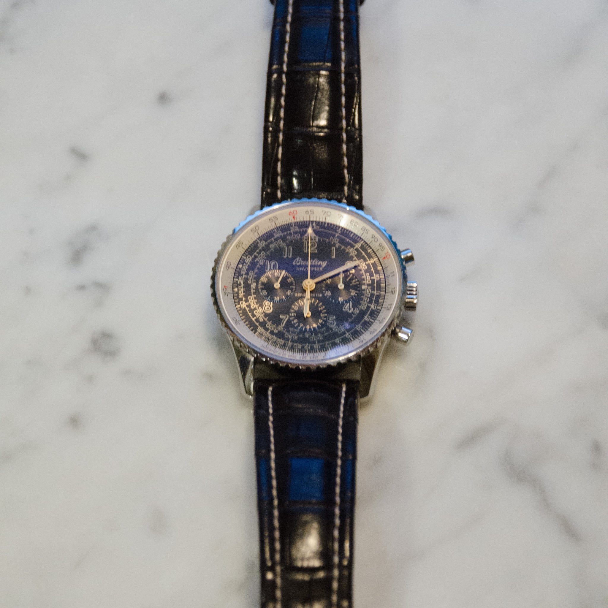 SOLD Breitling Old Navitimer Mecanique Serie Limitee Display Back Edition of 400